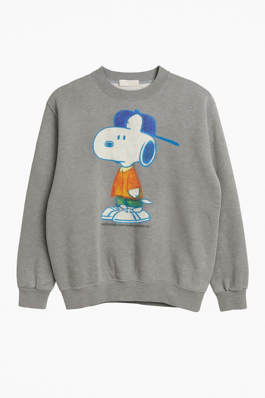 Other Vintage Snoopy Peanuts Cracked Print Sweatshirt Gray Size US M / EU 48-50 / 2 - 1 Thumbnail