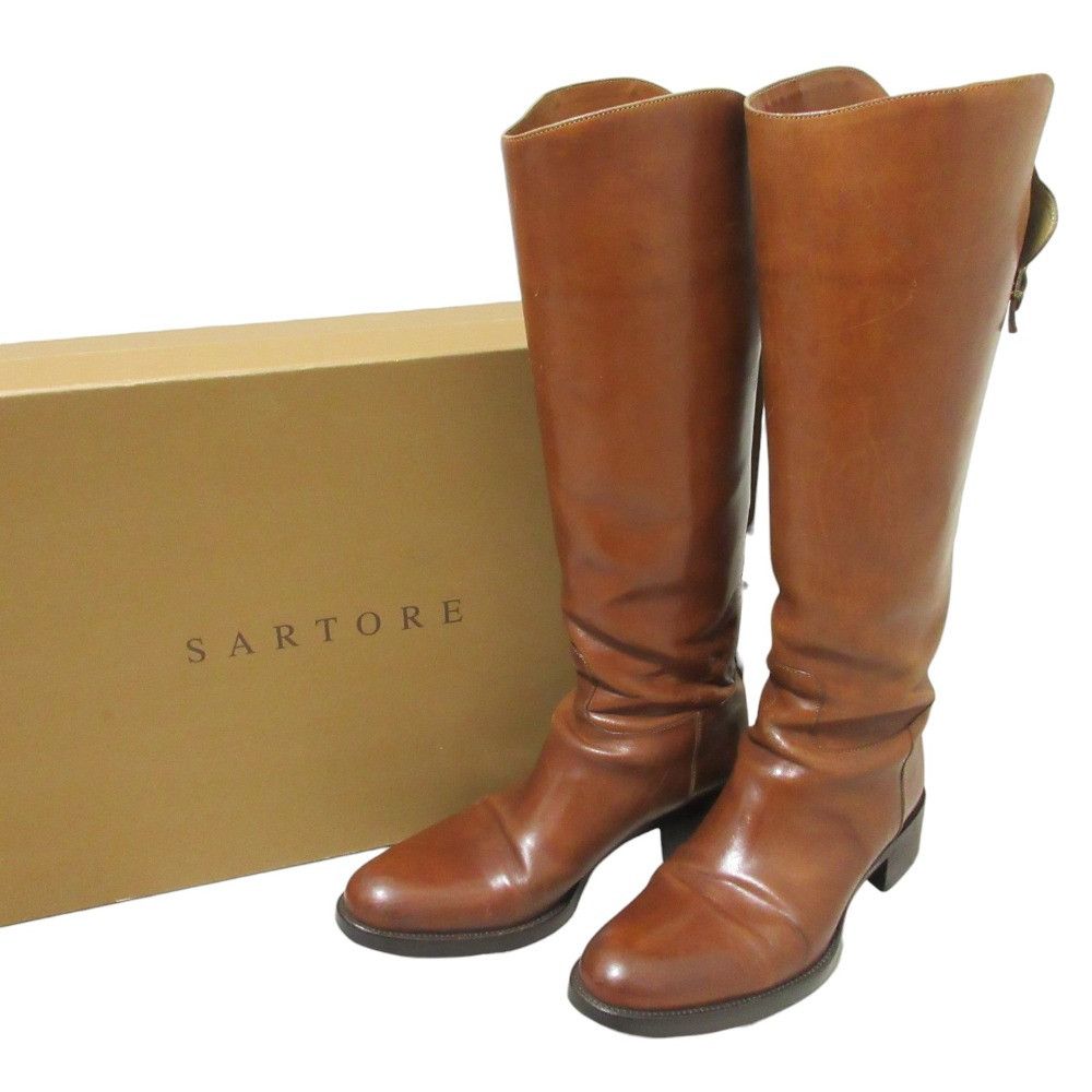 Other Sartore Leather Long Boots Leather Shoes DUTY FREE for USA