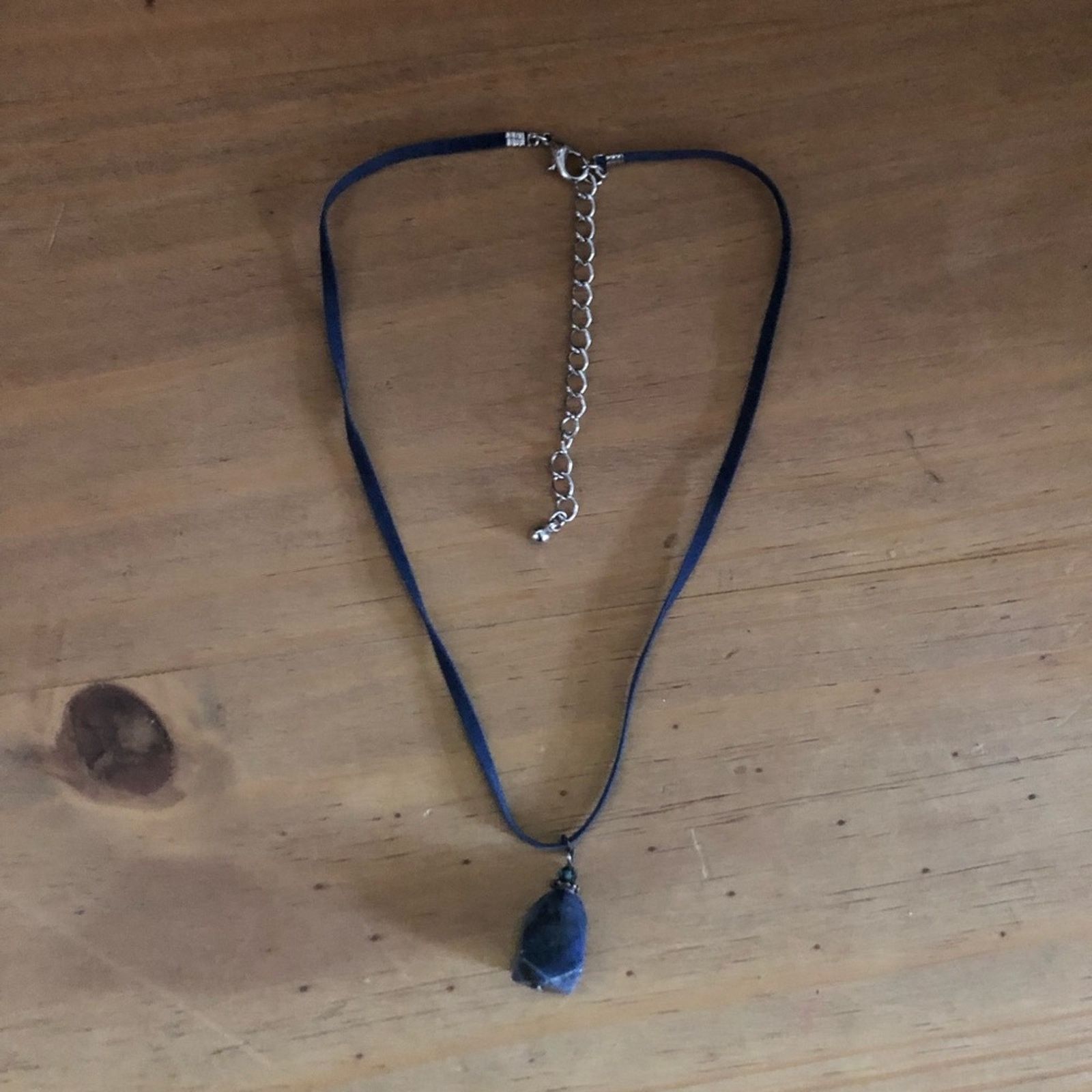 Jewelry Faceted faux stone on velvet cord choker necklace Size ONE SIZE - 6 Thumbnail