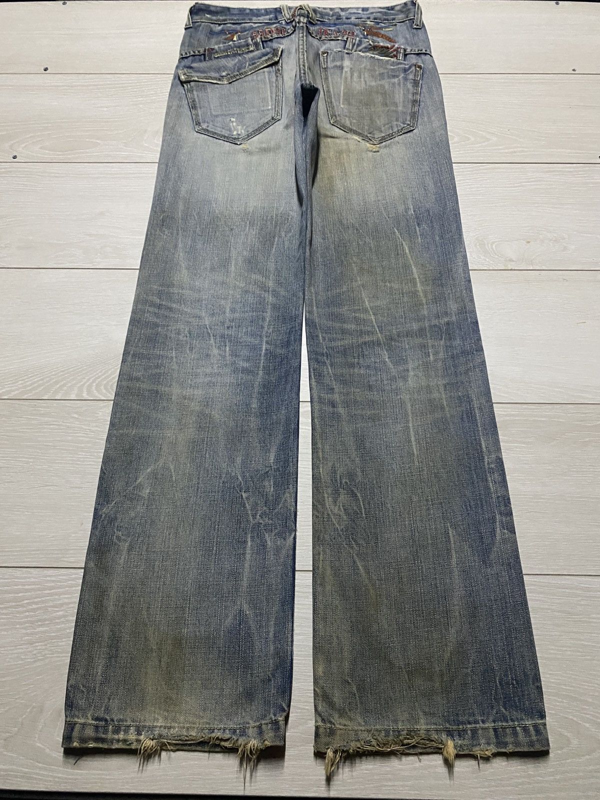 If Six Was Nine 55DSL Grunge Embroidered Logo If Six Was Nine Style Jeans Size US 30 / EU 46 - 1 Thumbnail