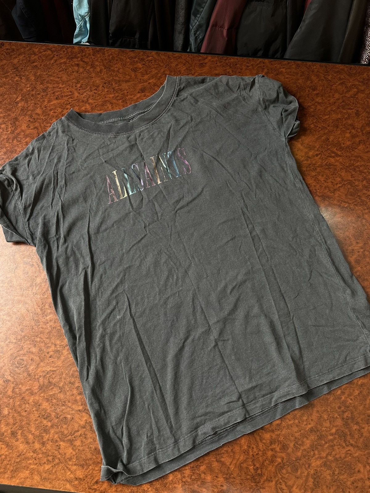 Allsaints × If Six Was Nine AllSaints Tee Shirt Double Sided Logo BIG RAINBOW MONO Size US M / EU 48-50 / 2 - 3 Thumbnail