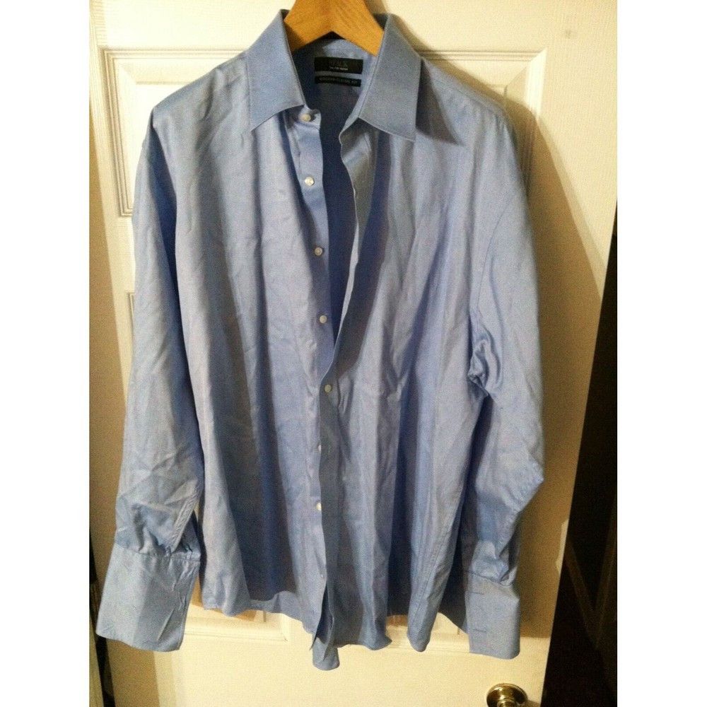 Saks Fifth Avenue SAKS FIFTH AVENUE MENS 100%COTTON DRESS SHIRT 17.5/34-35 Size US XL / EU 56 / 4 - 5 Thumbnail