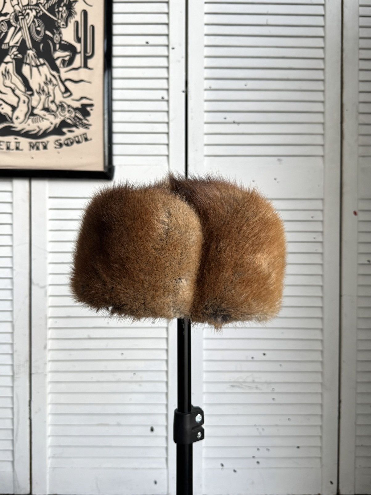 Vintage Vintage USSR Fox Fur Ushanka Trapper Hat Brown 70s 80s Size ONE SIZE - 1 Thumbnail