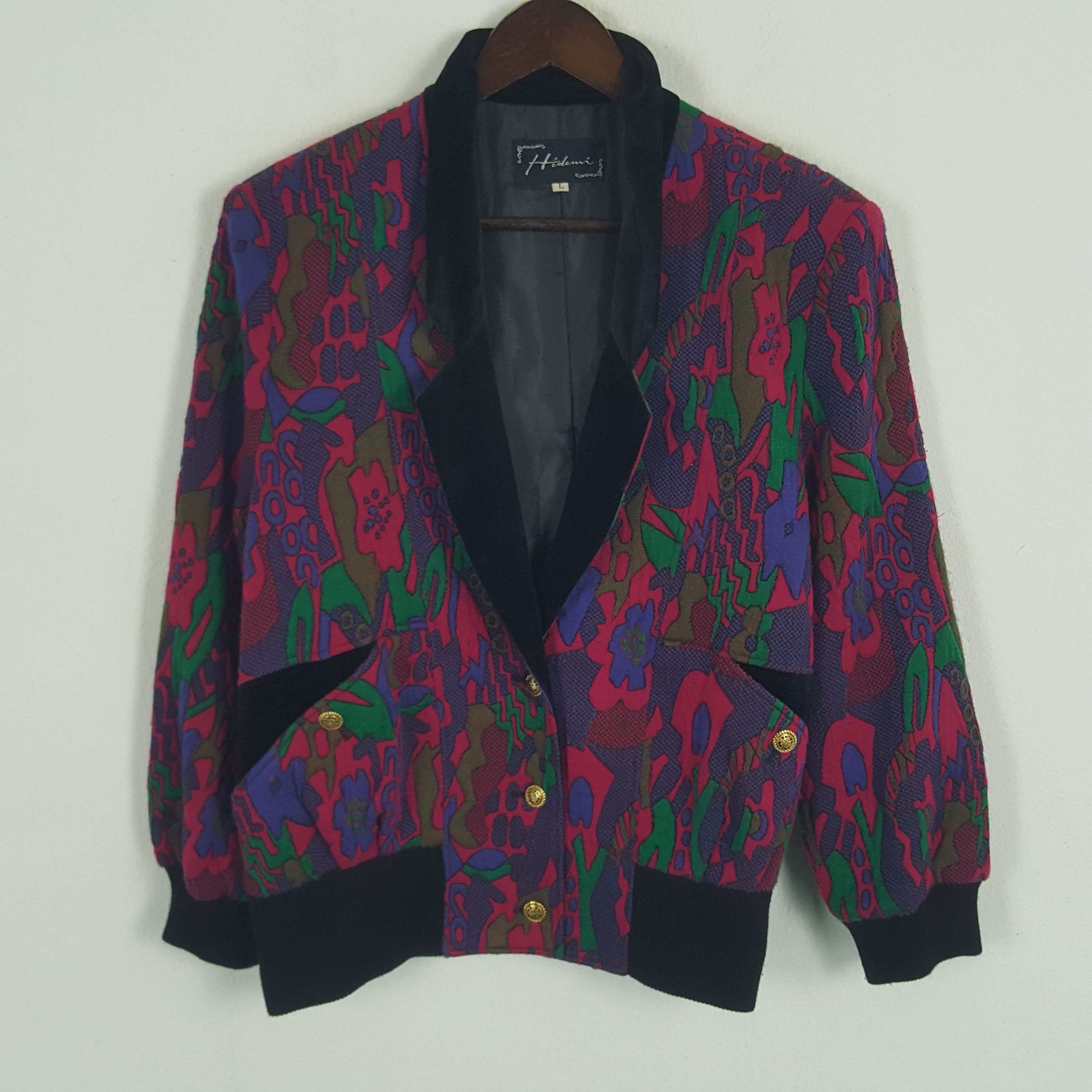 Japanese Brand × Vintage Vintage Hiolemi Japanese Blazer Coat Jacket Size M / US 6-8 / IT 42-44 - 1 Thumbnail