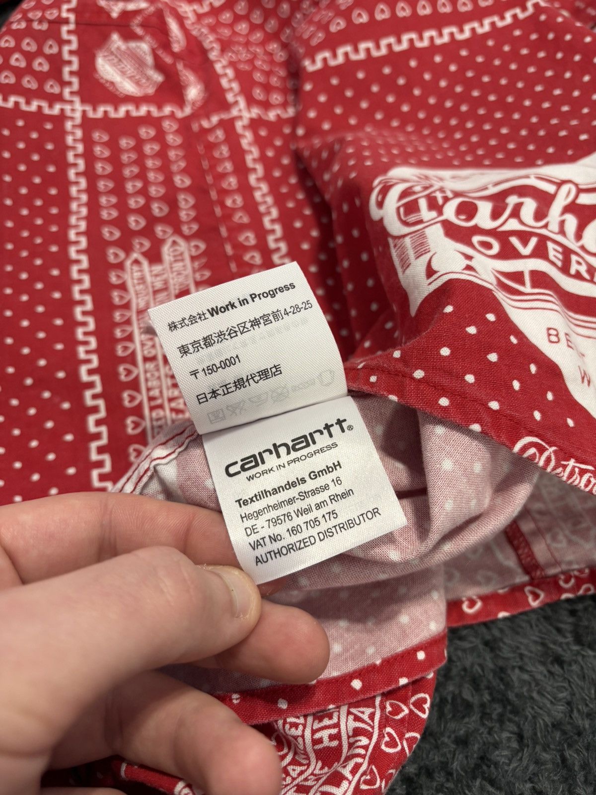 Carhartt RARE Carhartt x Slam Jam Bandana Red Shirt Size US M / EU 48-50 / 2 - 15 Thumbnail