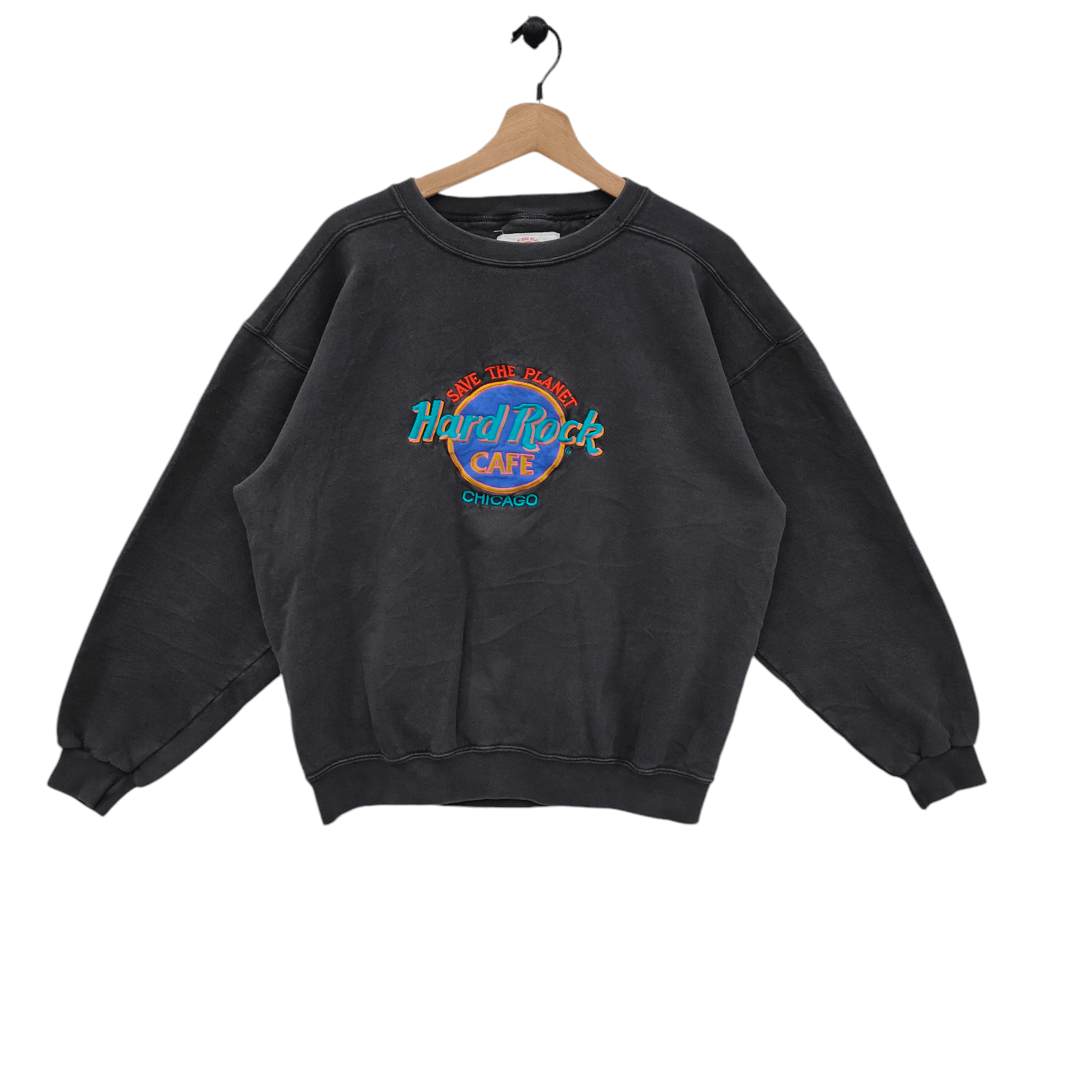 Hard Rock Cafe × Vintage Vintage 90s Hard Rock Cafe Chicago Sweatshirt Size US L / EU 52-54 / 3 - 1 Thumbnail