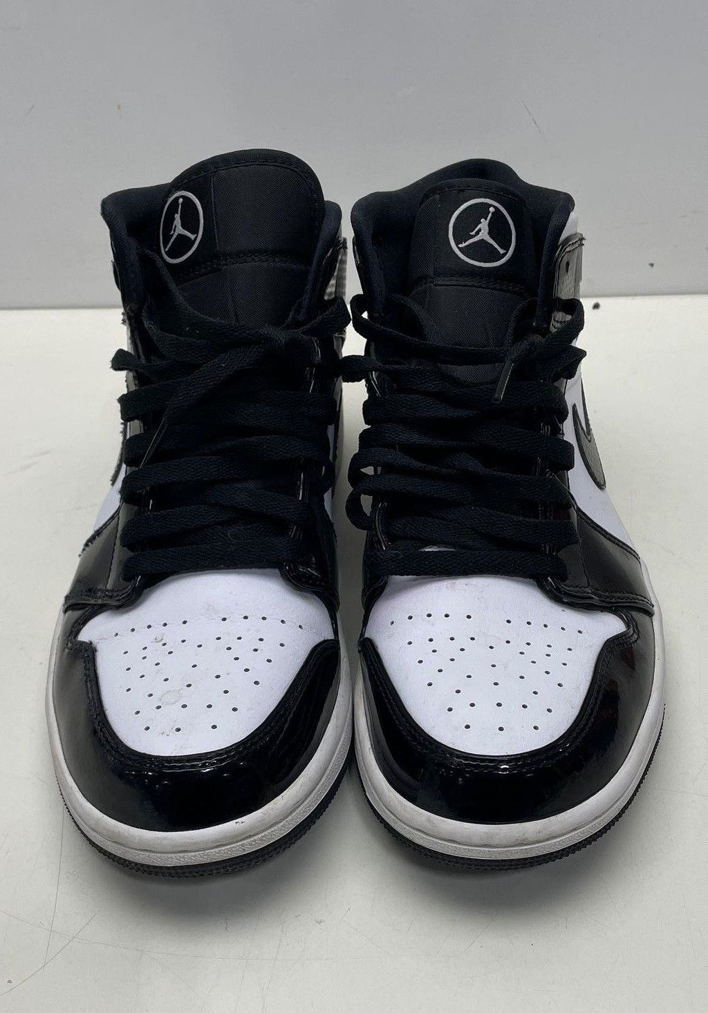 image of Nike Air Jordan 1 Se Mid All Star Shoes in Black White, Men's (Size 9.5)