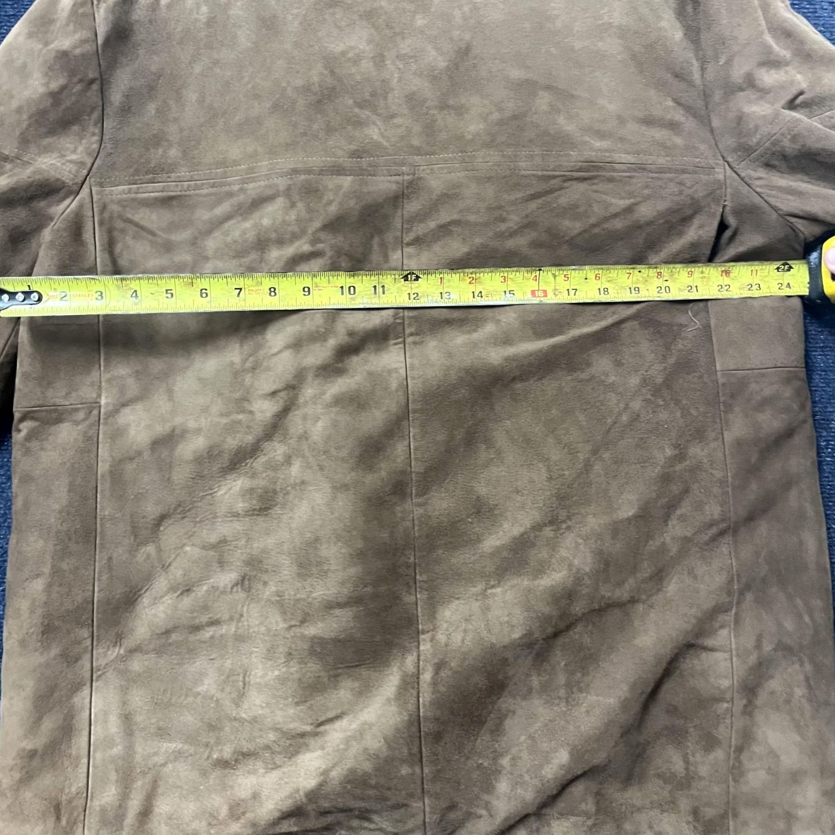 Vintage VINTAGE Kentfield Coat Mens Suede Faux Fur Lined Shearling Winter Overcoat 44 Brown Pockets Button Mens Size US S / EU 44-46 / 1 - 3 Thumbnail