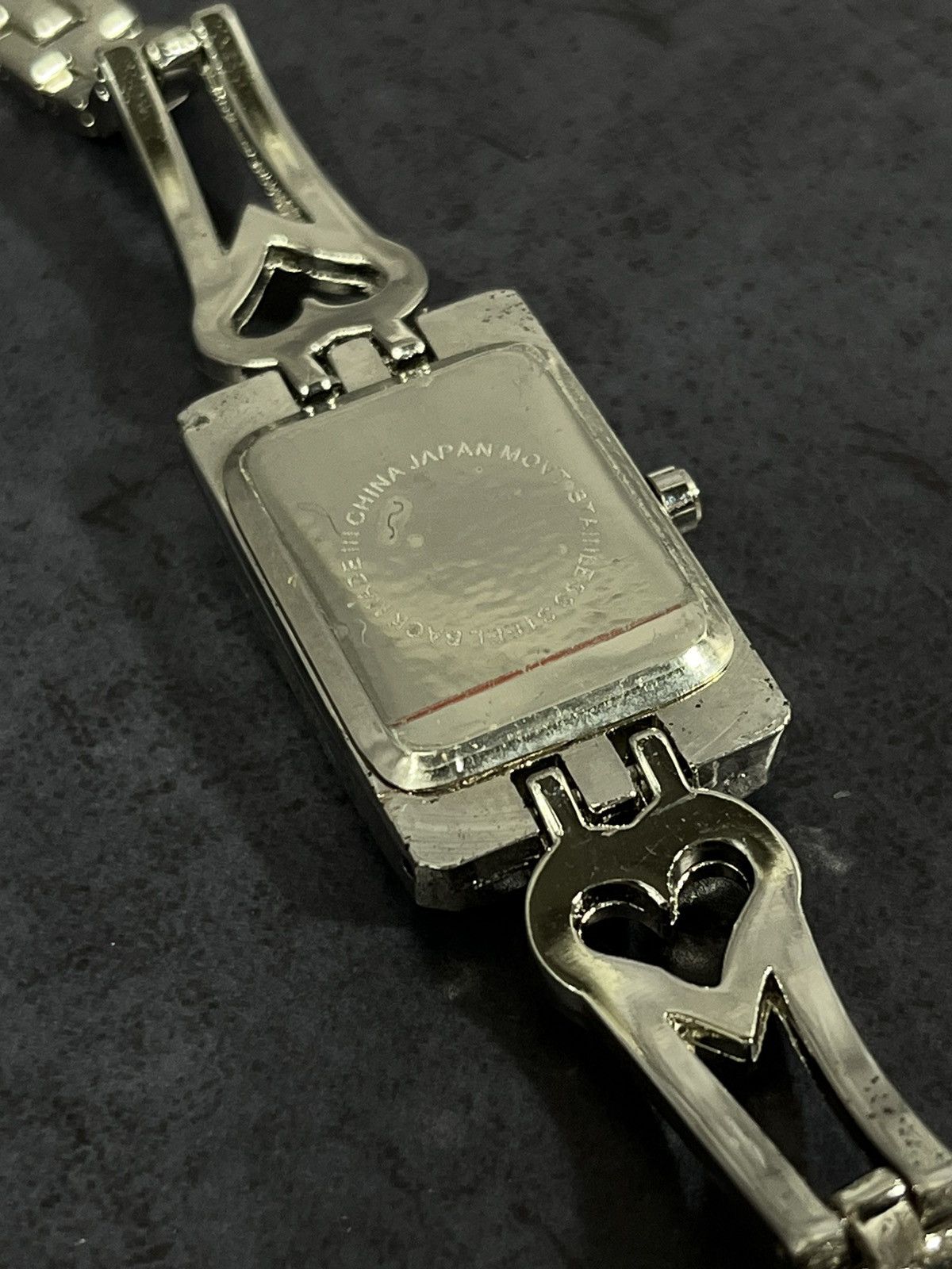 Jewelry Bella Rose Rhinestone Heart-Link Watch, Japanese Brand Size ONE SIZE - 7 Thumbnail