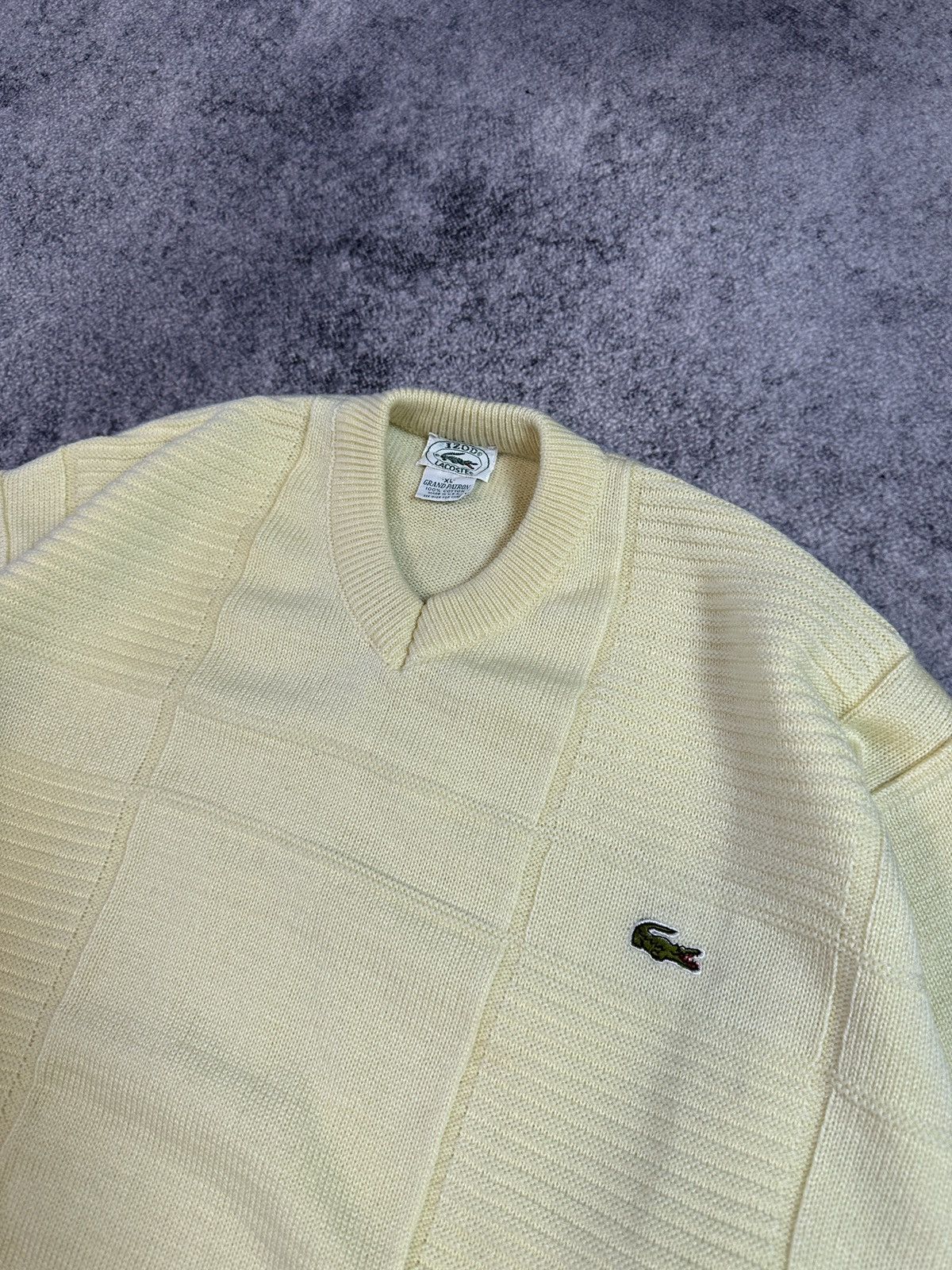 Lacoste Vintage Izod Lacoste Wool Sweater Streetwear Style USA XL Size US XL / EU 56 / 4 - 2 Thumbnail