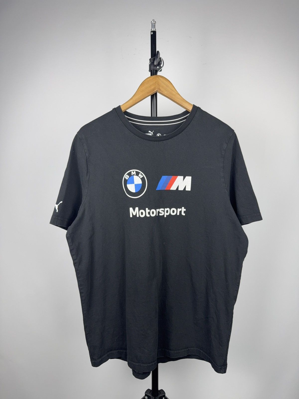 BMW BMW M Motorsport Racing Logo Puma Graphic T-Shirt Black XL Size US XL / EU 56 / 4 - 1 Thumbnail
