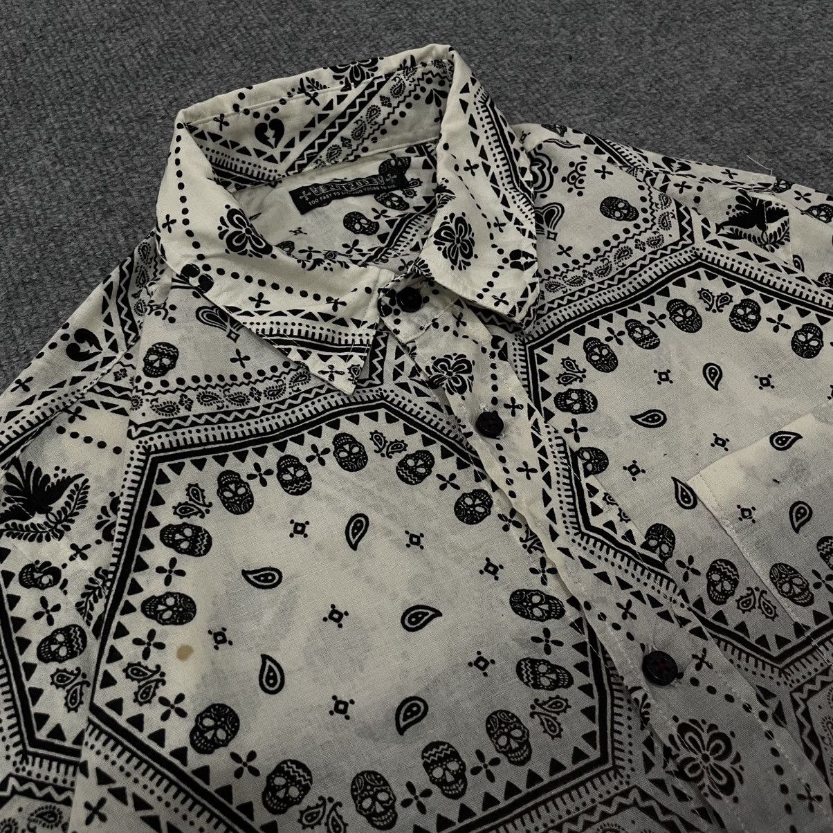 291295=Homme 291295=HOMME Paisley Bandana Gradient Button Up Shirt Vkei Size US S / EU 44-46 / 1 - 5 Thumbnail