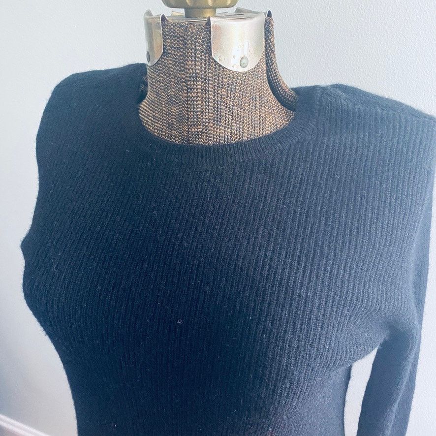 Autumn Cashmere Autumn cashmere black cashmere sweater Size M / US 6-8 / IT 42-44 - 3 Thumbnail