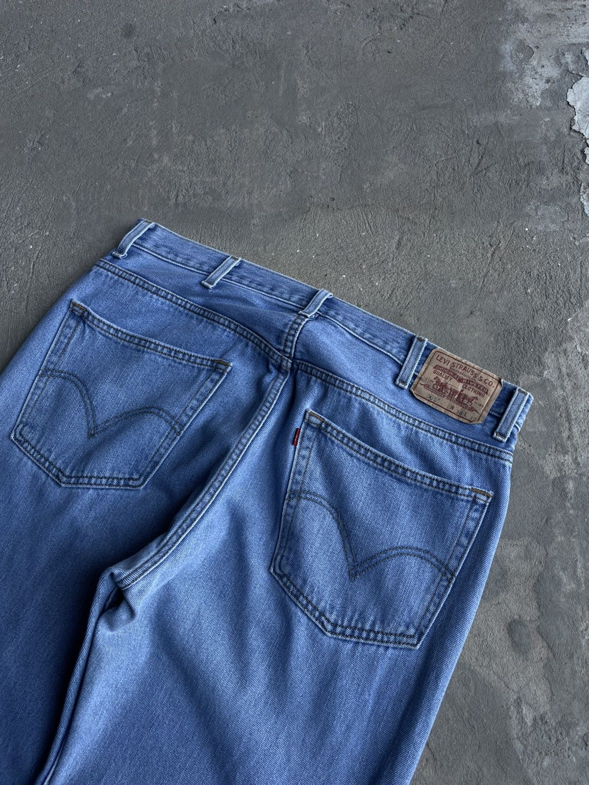 Levi's × Vintage Vintage Levi’s 505 Sky Blue Baggy Washed Pants Y2K Size US 36 / EU 52 - 9 Thumbnail