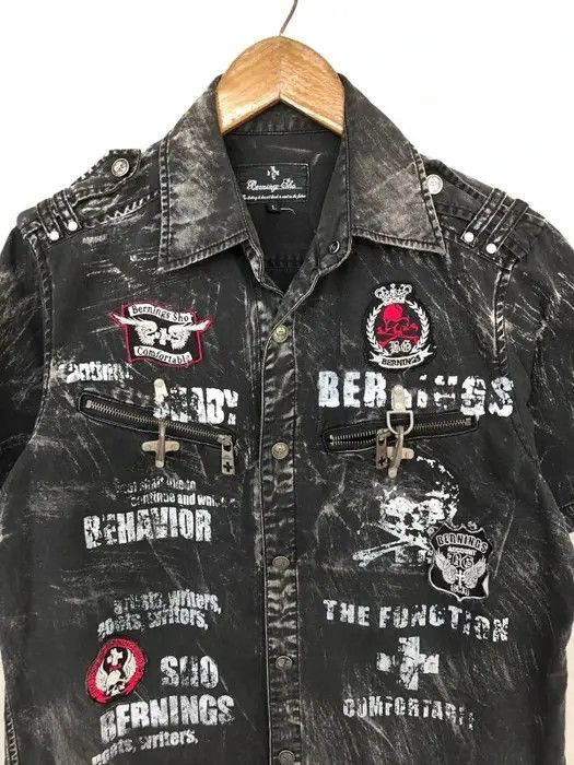 BERNINGS SHO Vintage Bernings Sho Seditionaries Punk Shirt Button Up Size US M / EU 48-50 / 2 - 3 Thumbnail