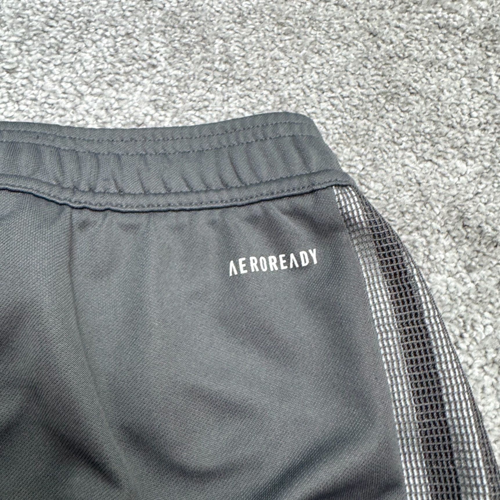 Adidas Adidas Aeroready Primegreen Track Pants Mens 2XL Gray White 3-Striped Activewear Size US 39 - 4 Thumbnail