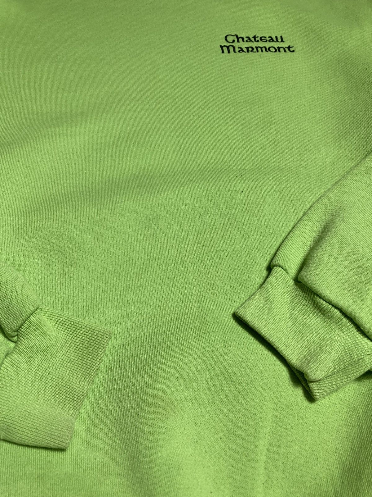 Vintage Vintage Chateau Marmont Embroidered Sweatshirt Green USA Size US XL / EU 56 / 4 - 5 Thumbnail