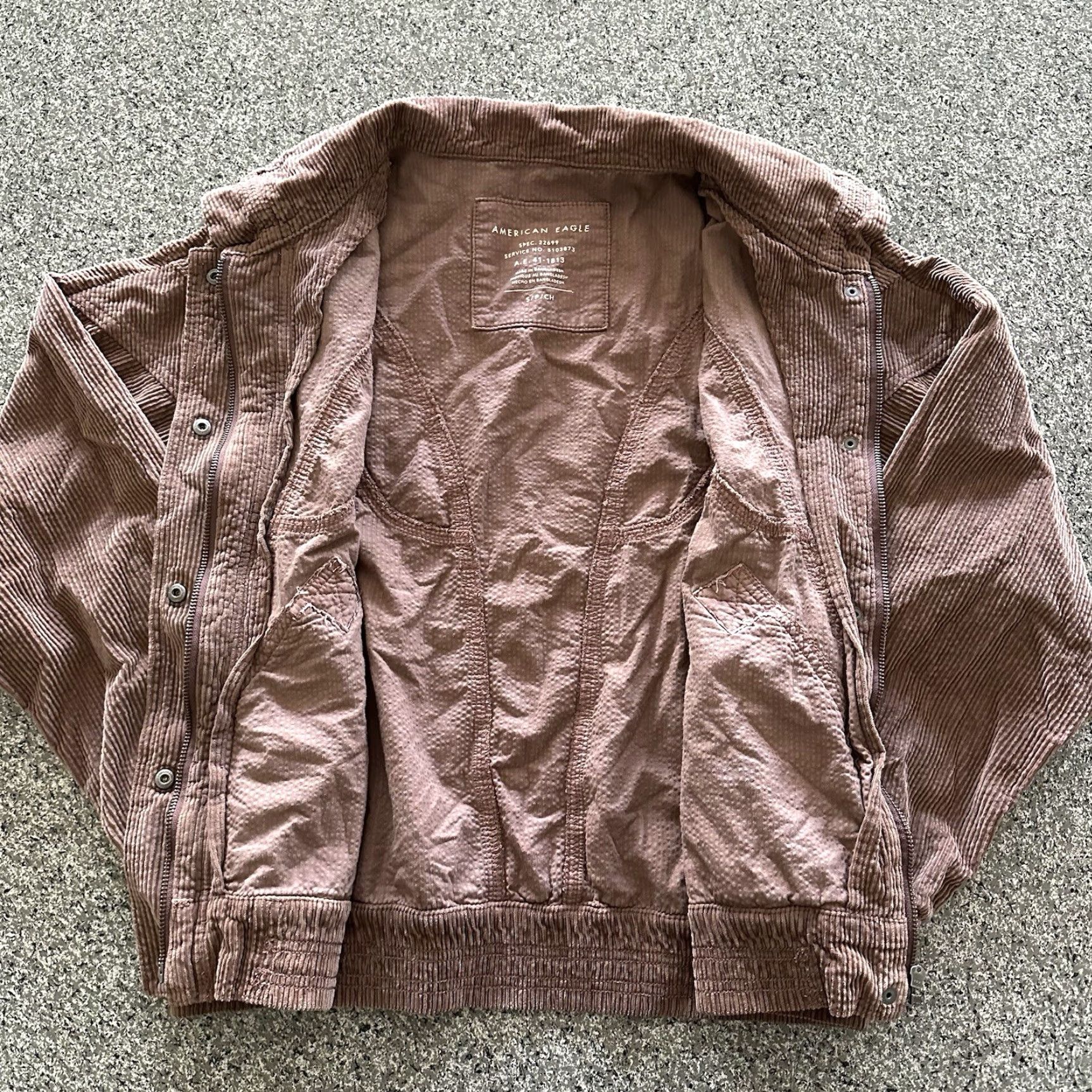 American Eagle Outfitters VINTAGE American Eagle Outfitters Corduroy Bomber Jacket Womens S Brown Retro Pockets Size S / US 4 / IT 40 - 5 Thumbnail