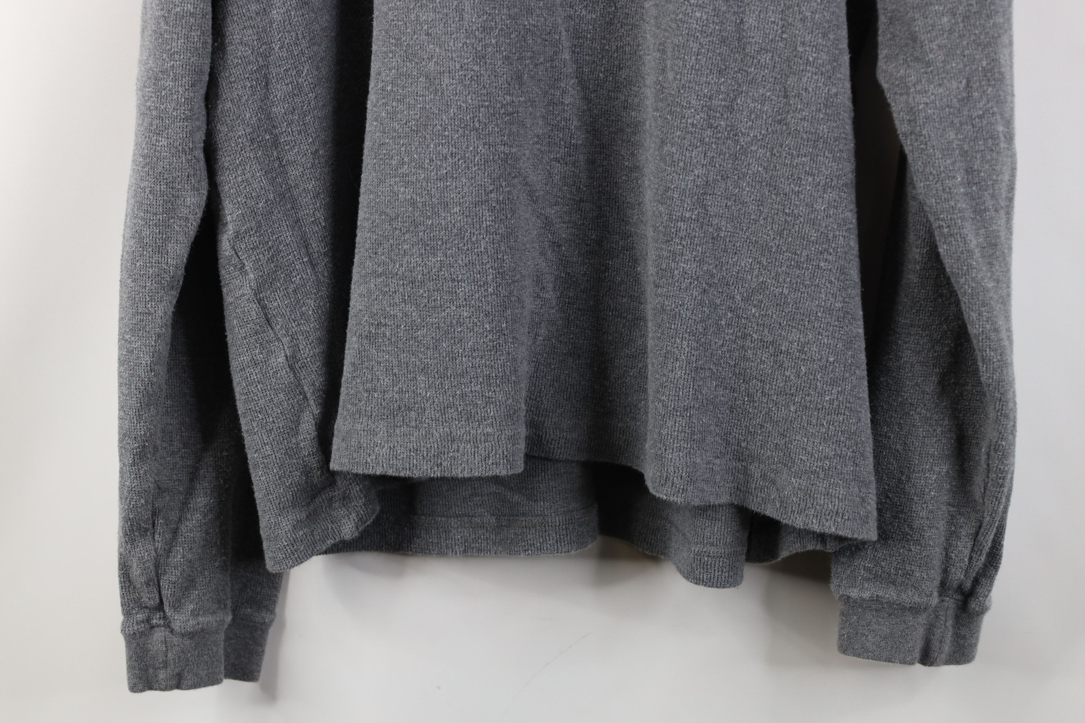Vintage Vintage 90s Streetwear Marled Thermal Knit Henley T-Shirt Size US L / EU 52-54 / 3 - 10 Thumbnail