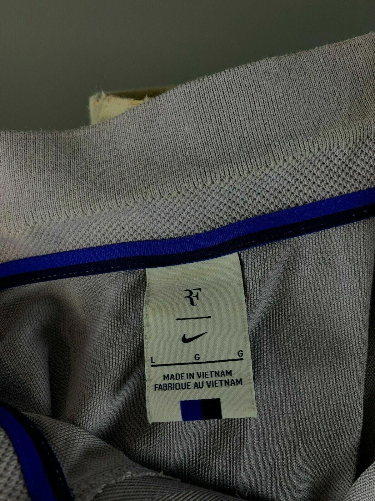 Nike Nike Roger Federrer Tennis RF Logo Polo Shirt Size L Size US L / EU 52-54 / 3 - 8 Thumbnail