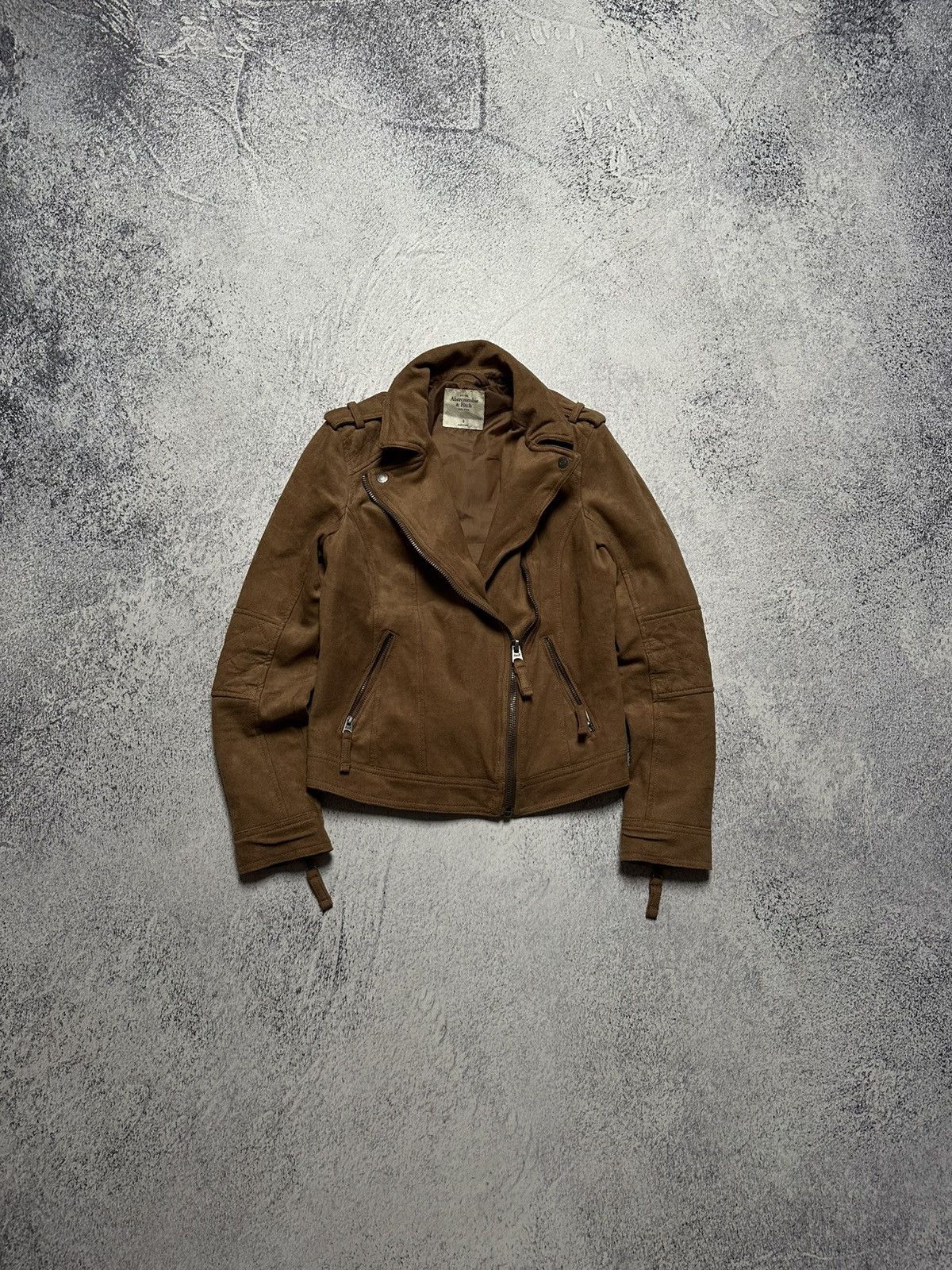 Abercrombie & Fitch Y2K Biker Jacket Style Rick Owens Opium Size S / US 4 / IT 40 - 1 Thumbnail