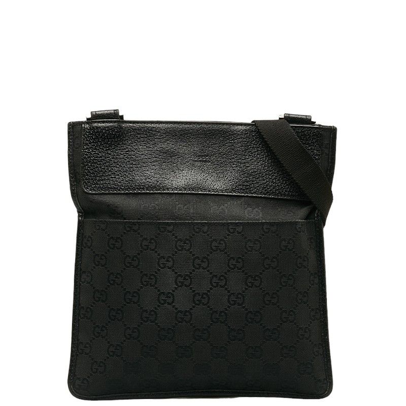 image of Gucci GG Canvas Messenger Bag in Black, Women's