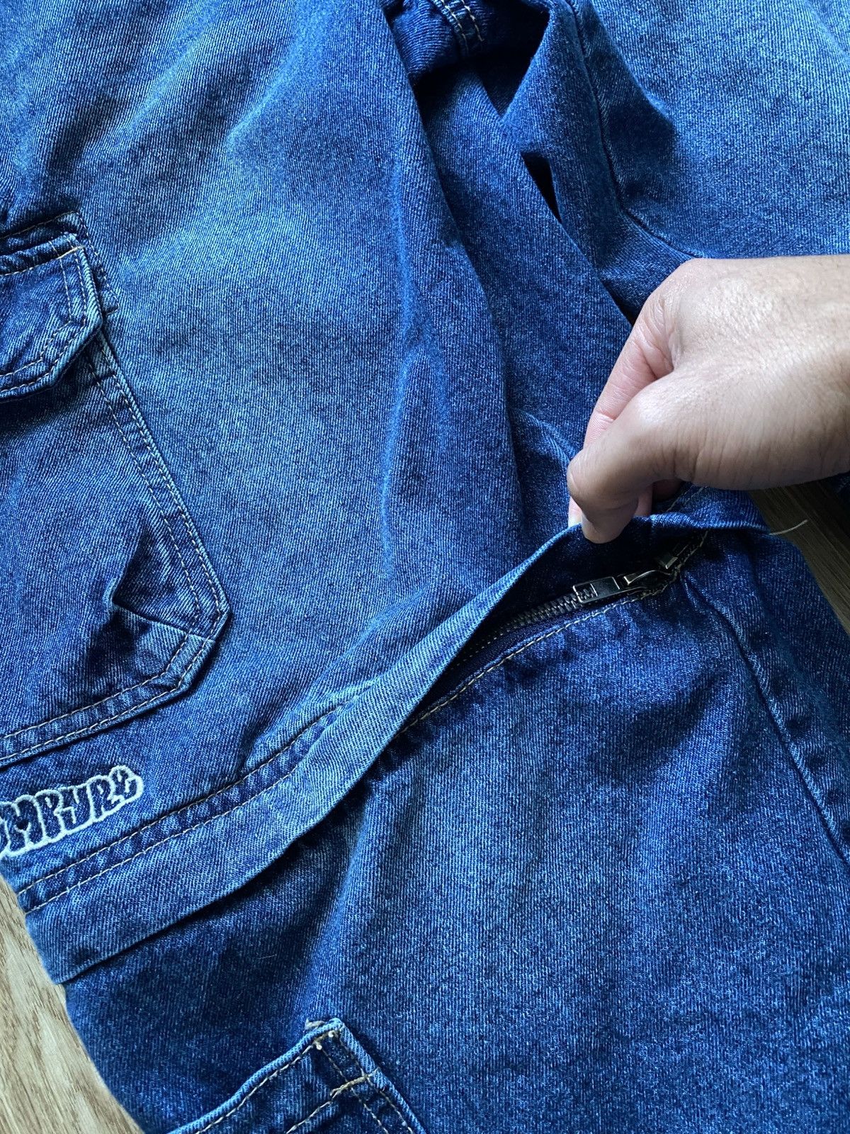 Empyre Empyre Baggy Cargo Skater Denim Jeans Size US 34 / EU 50 - 5 Thumbnail