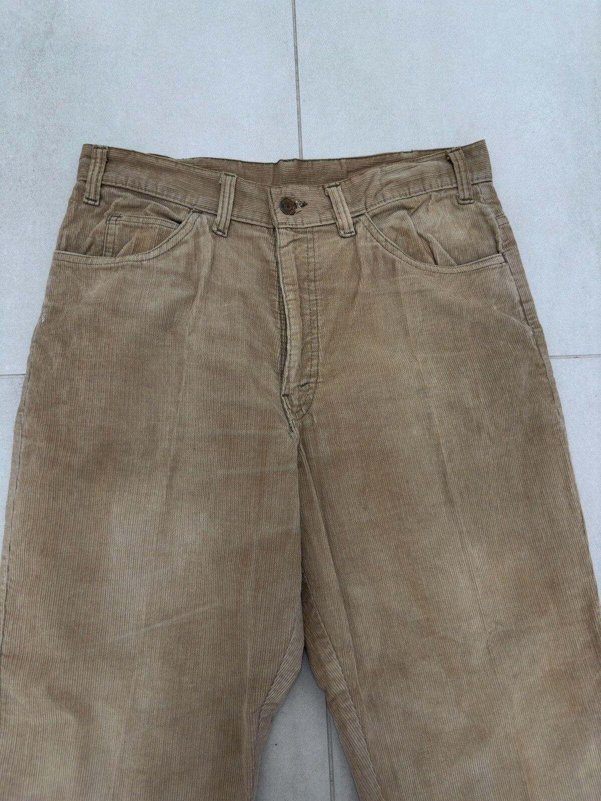 Levi's Vintage 1980s Levi's Corduroy Pants Men Brown 517 Talon Zip Size US 32 / EU 48 - 3 Thumbnail