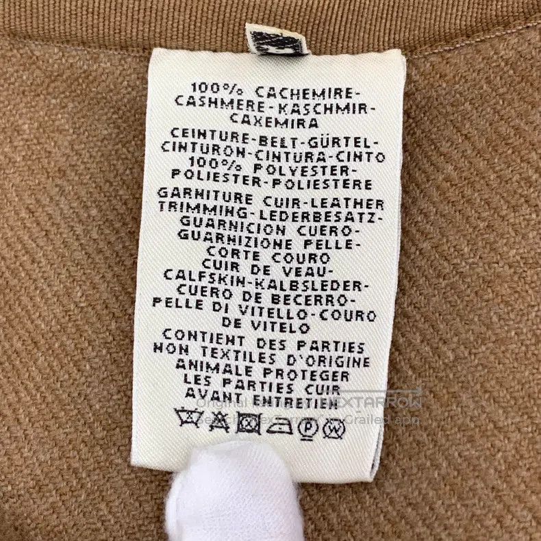 Hermes Hermes Orange cashmere hooded belt long-sleeve coat Size XXS / US 00 / IT 34 - 8 Thumbnail