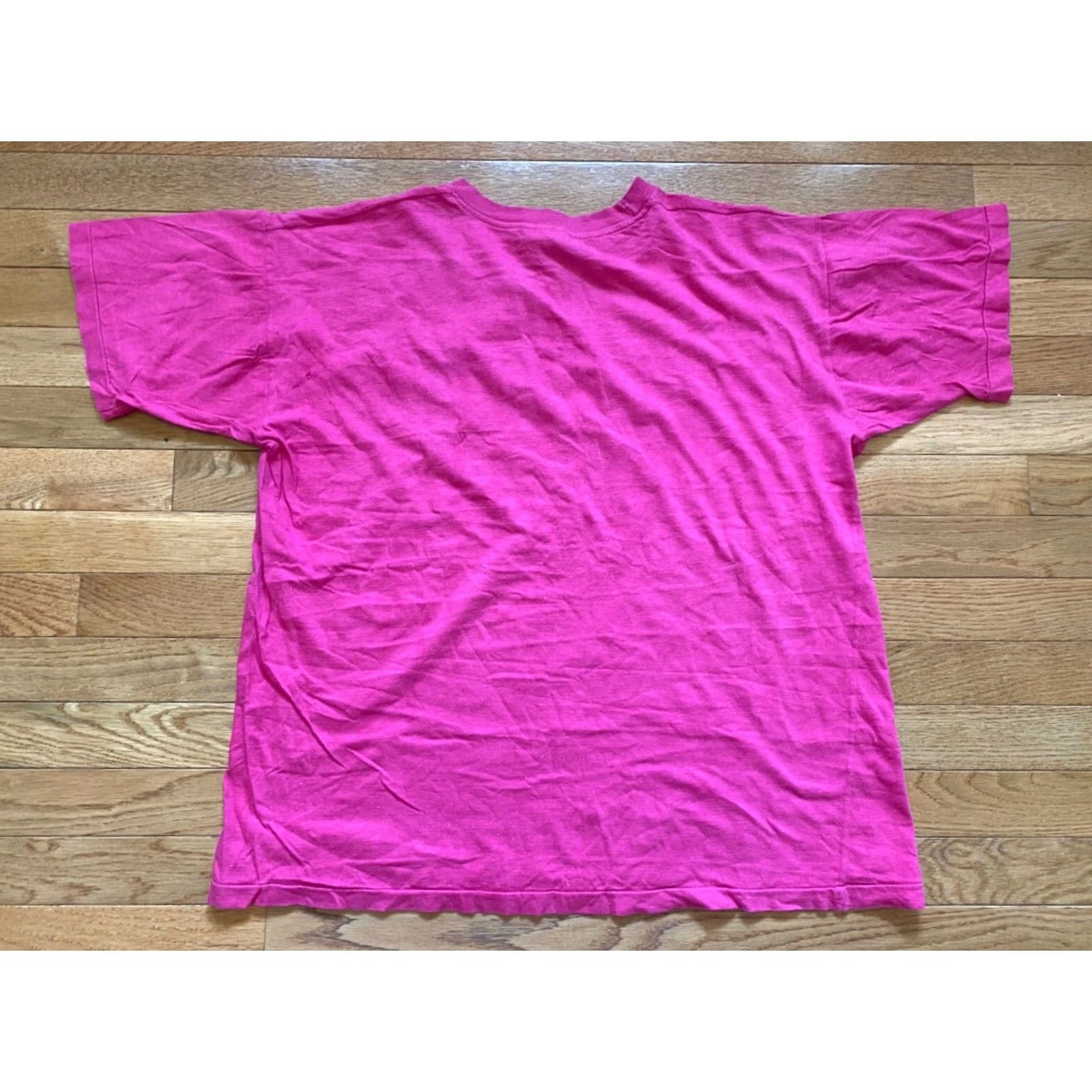 Pinko VINTAGE Single 90s T-Shirt Shirt XL Pink Crew Neck Short Sleeve Men 80s Bahamas Island Stitch Logo Cotton Polyester All Seasons Redesign? Size US XL / EU 56 / 4 - 2 Thumbnail