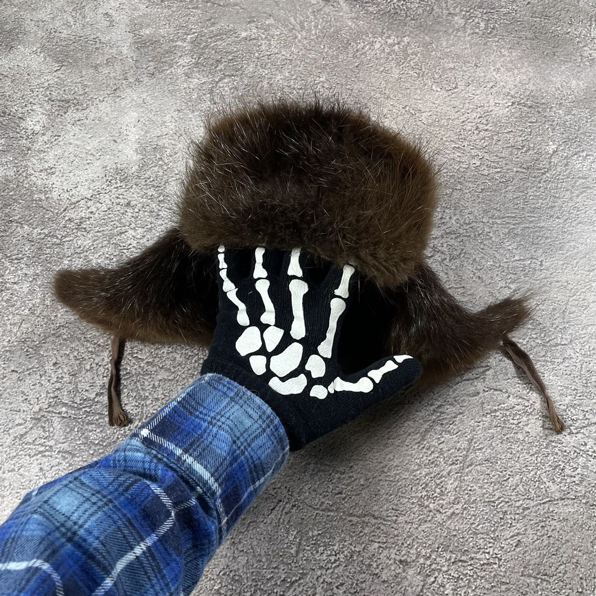 Japanese Brand Vintage Y2K Furry Alt Fuzzy Beanie Ushanka Mohair Uzi Vert Size ONE SIZE - 1 Thumbnail
