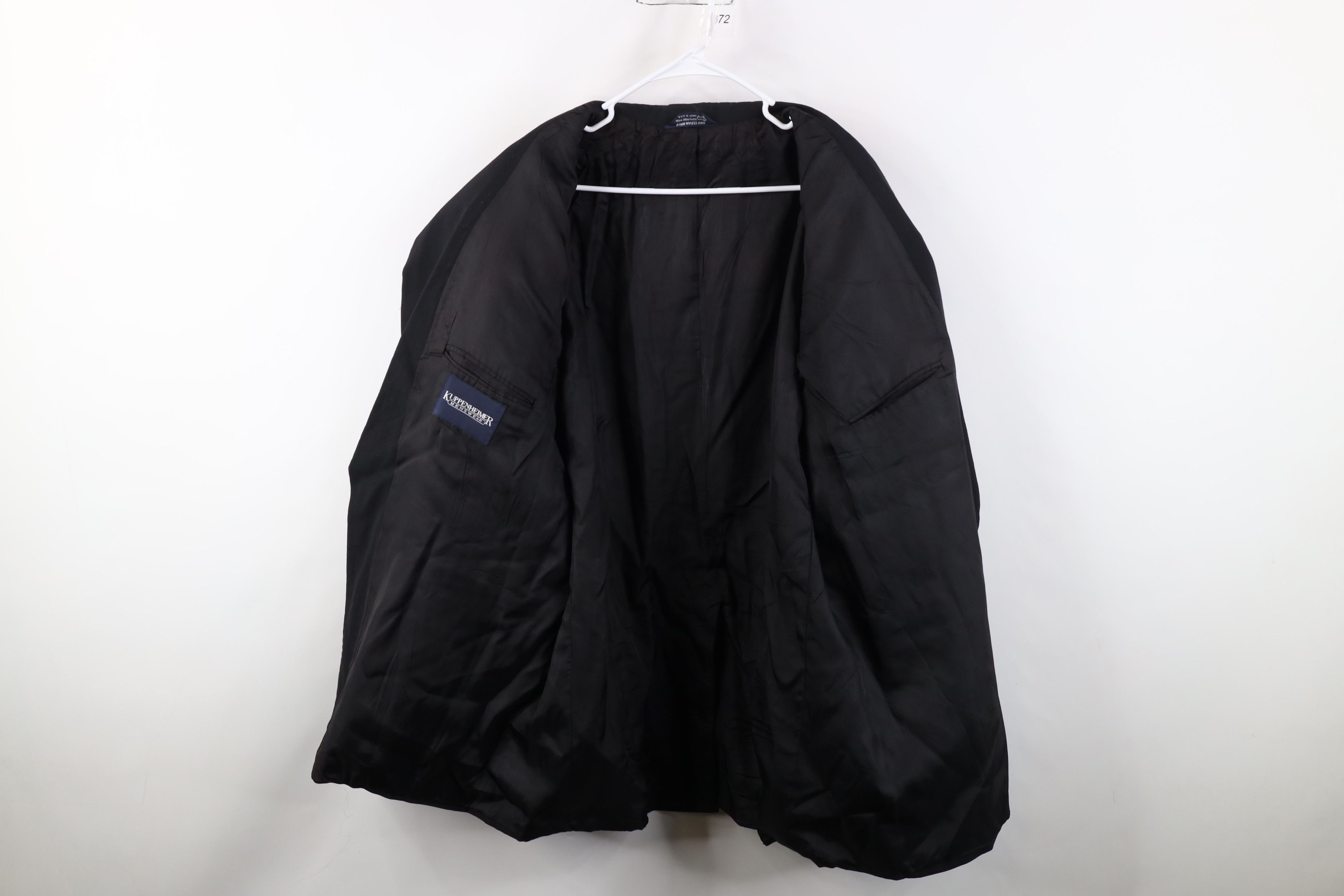 Vintage Vintage 70s Streetwear Suit Coat Blazer Jacket Black USA Size US XXL / EU 58 / 5 - 9 Thumbnail