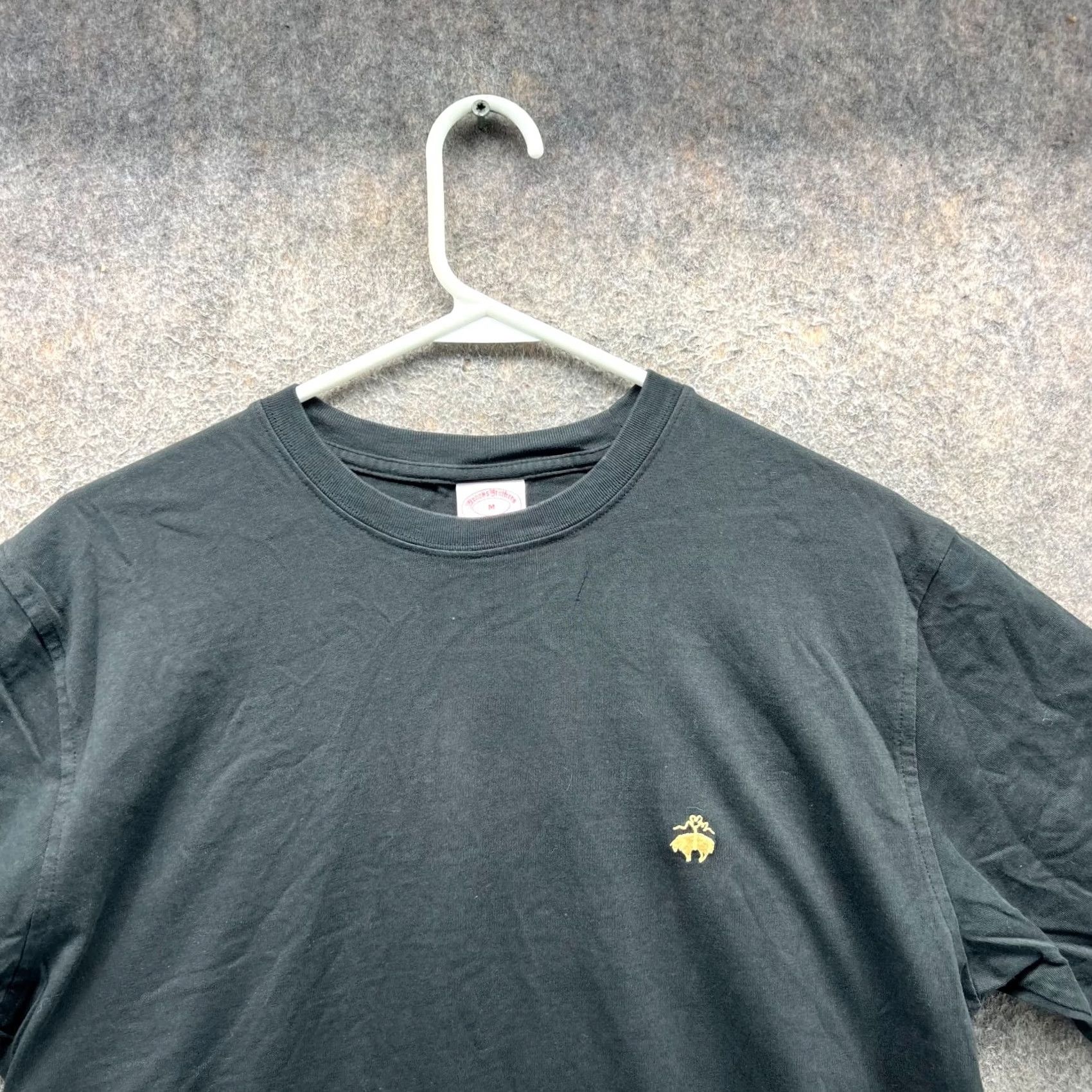 Brooks Brothers Brooks Brothers Shirt Mens M Black Crewneck Cotton Logo 1818 T-Shirt Size US M / EU 48-50 / 2 - 4 Thumbnail