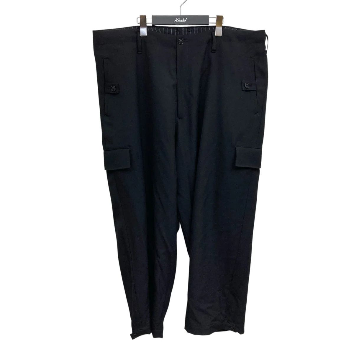 Yohji Yamamoto Yohji Yamamoto pour homme// WOOL GABARDINE TAB WIDE PANTS Size US 42 / EU 58 - 1 Thumbnail