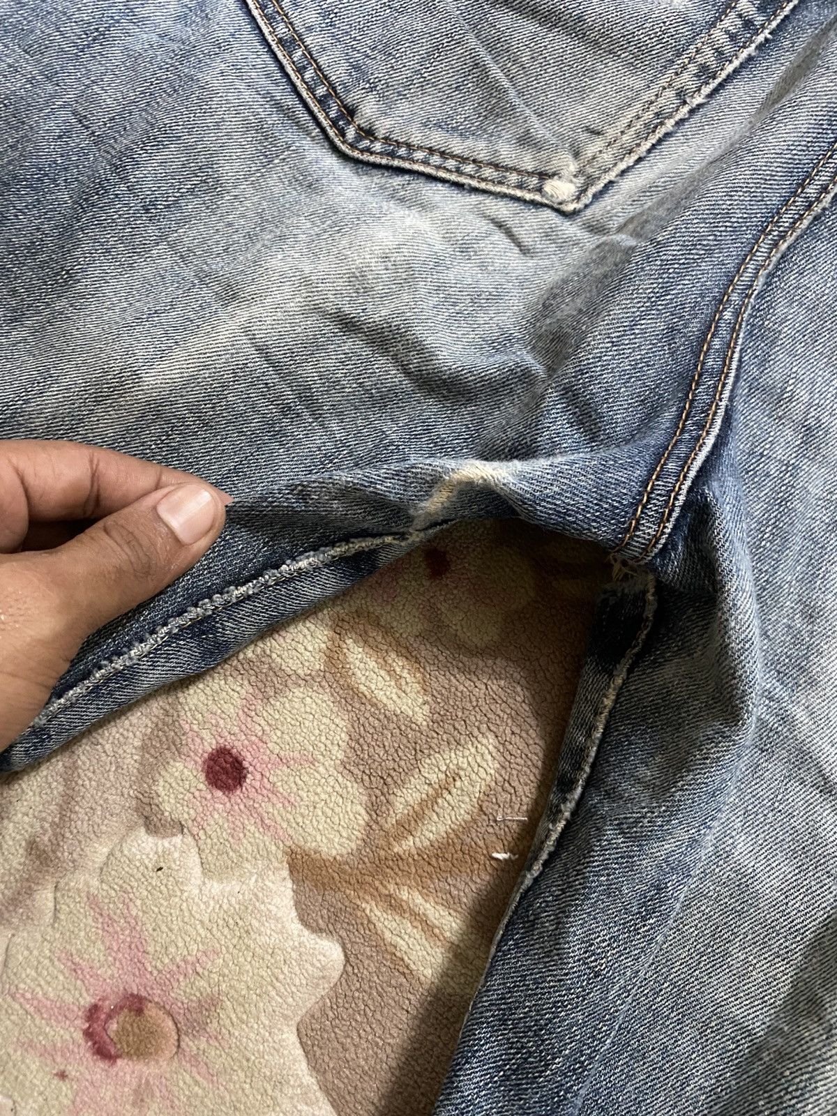 If Six Was Nine × Japanese Brand × Uniqlo Uniqlo distressed denim very rare Size US 35 - 7 Thumbnail