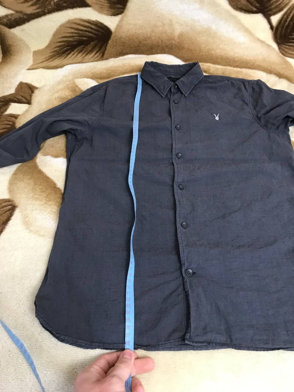 Allsaints × Vintage 🔥 Allsaints Wayland LS Shirt Linen Cotton Long Sleeve Button Size US S / EU 44-46 / 1 - 11 Thumbnail