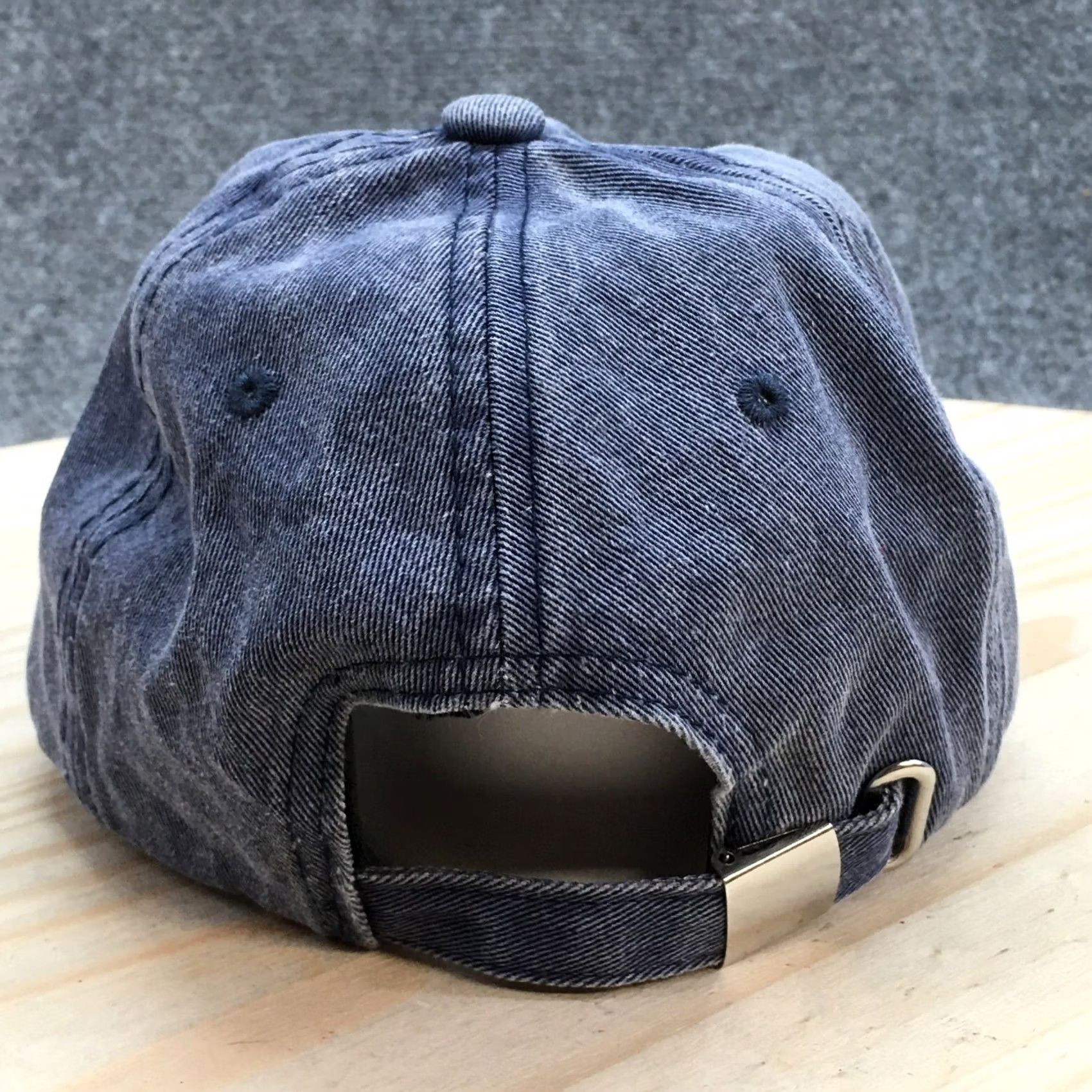 Vintage Anchor Baseball Cap Hat Mens One Size Blue Cotton Adjustable Embroidery Size ONE SIZE - 6 Thumbnail