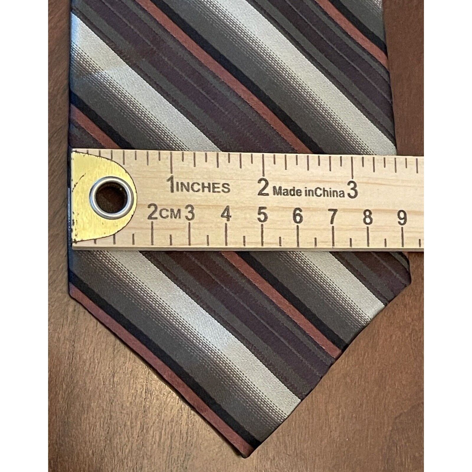 Other Paul Dione Green Brown 100% Silk Made In China Size ONE SIZE - 4 Thumbnail