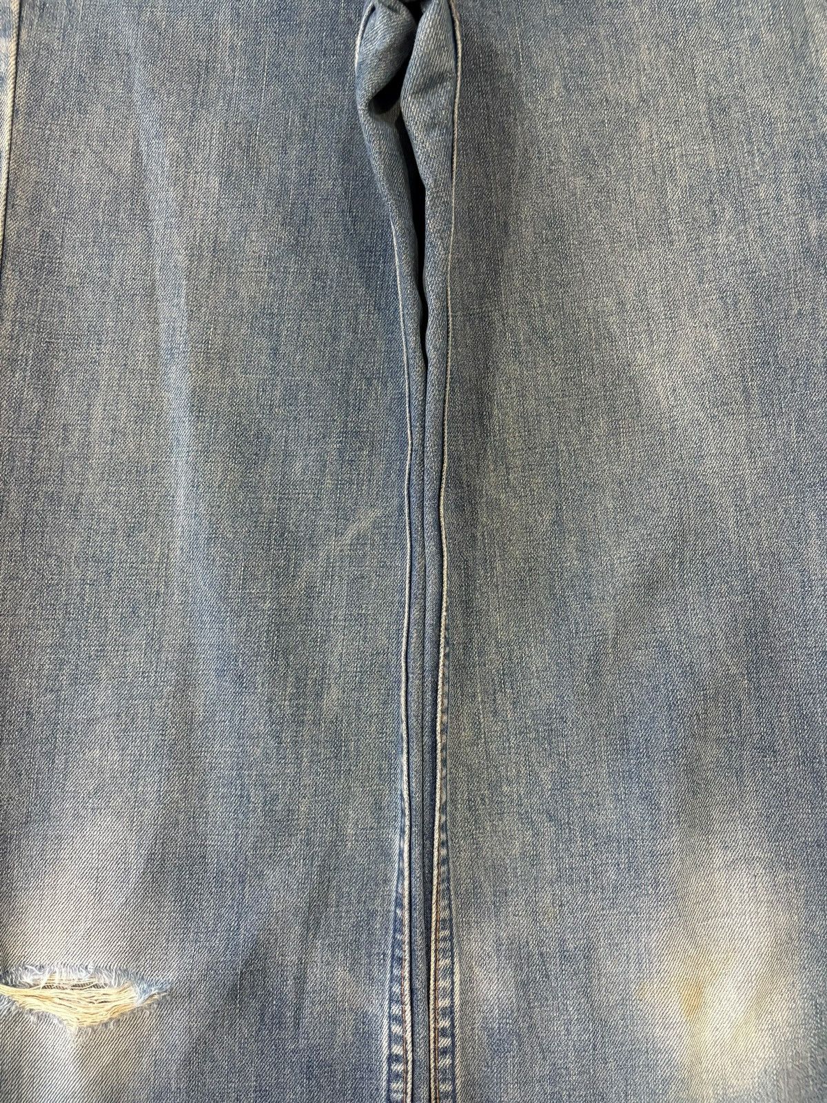 Levi's Vintage 90s Levis 519 Blue Wash Distressed Loose Jeans Size US 27 - 5 Thumbnail