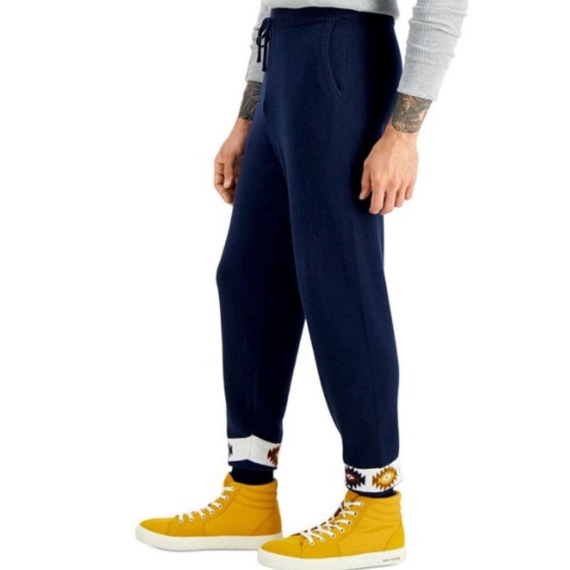Other Sun + Stone Matty Knit Sweater Jogger Pants Navy Sz Medium Size US 33 - 3 Thumbnail