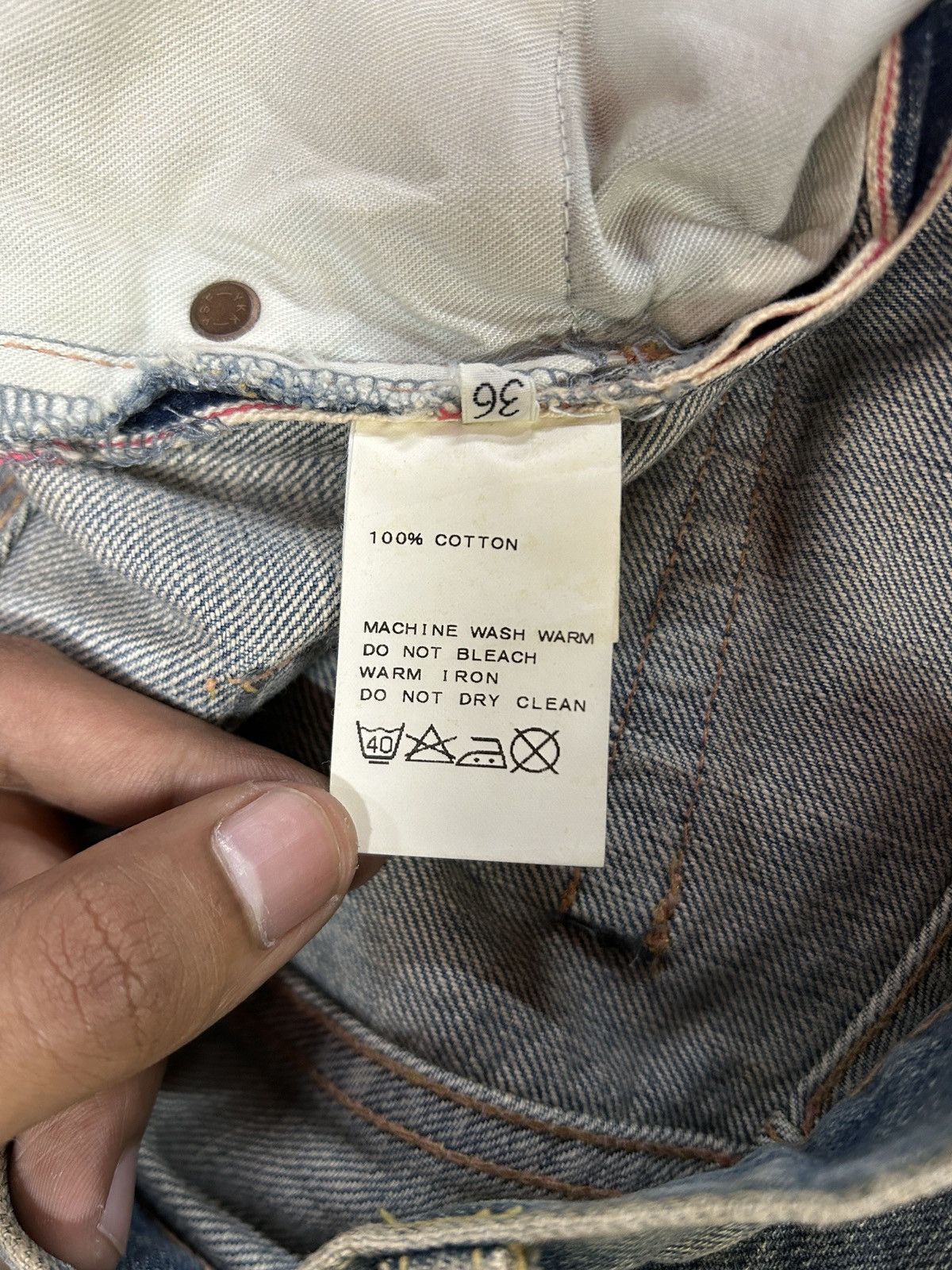If Six Was Nine × Japanese Brand × Le Grande Bleu (L.G.B.) Vintage FrameWork Japan Selvedge Jeans Size US 28 / EU 44 - 11 Thumbnail