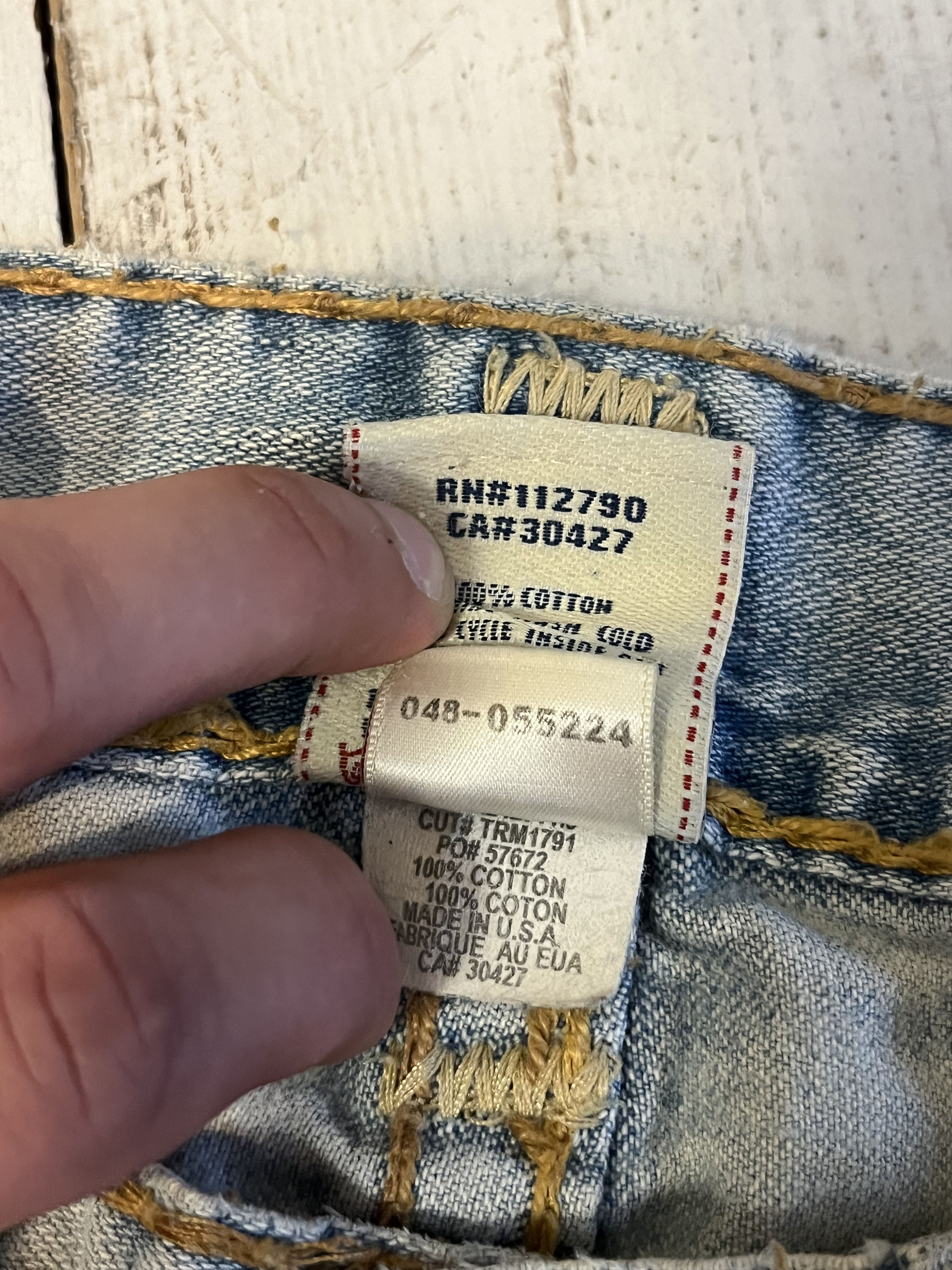 Japanese Brand × True Religion True Religion Bobby Super T Crazy Y2K Baggy Chief Keef Size US 30 / EU 46 - 11 Thumbnail