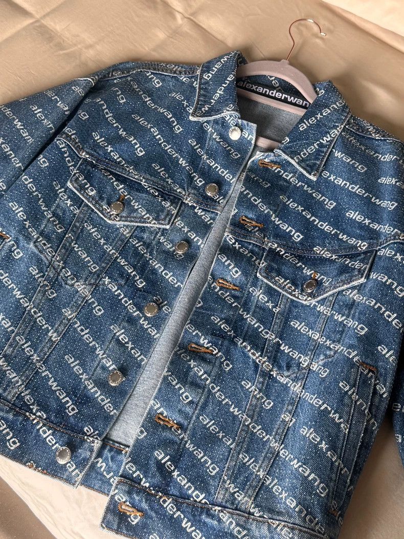 Alexander Wang Alexander Wang Crystal Denim Game Jacket Size XS / US 0-2 / IT 36-38 - 1 Thumbnail