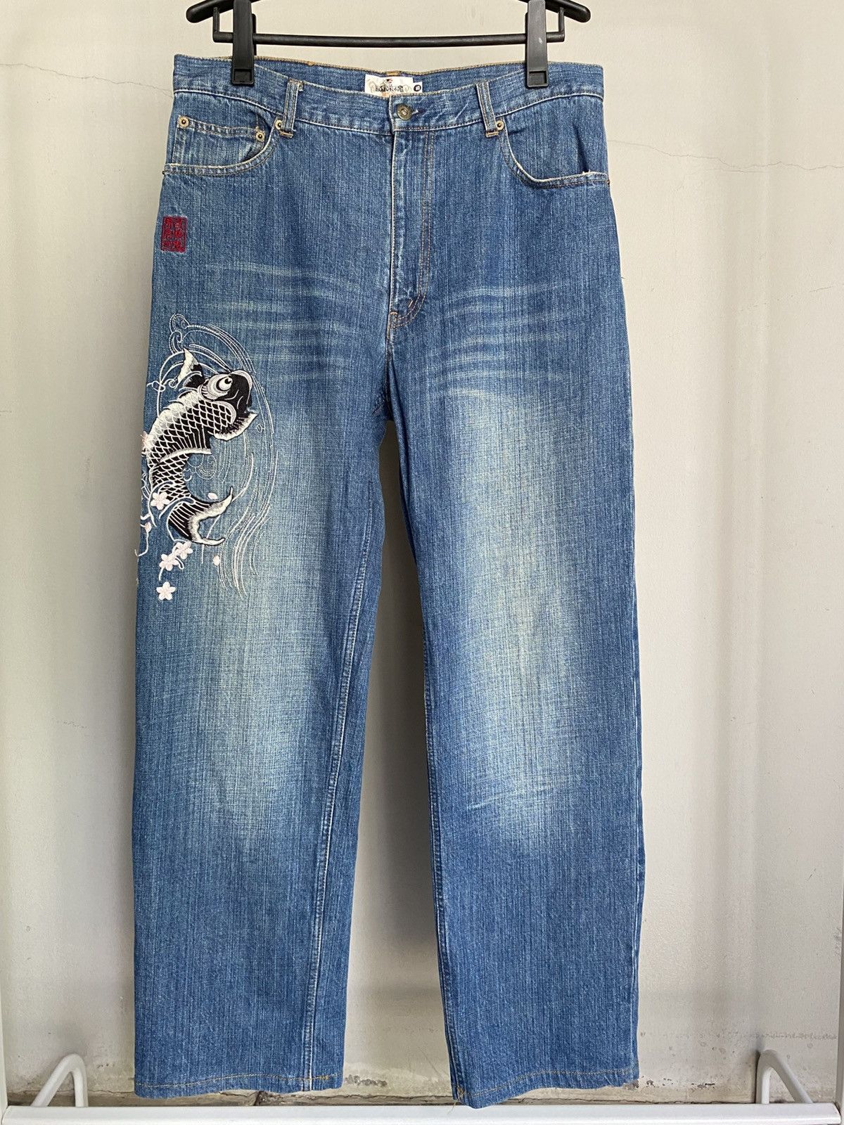 Japanese Brand Karakuri Tamashii Jeans Size US 35 - 17 Thumbnail