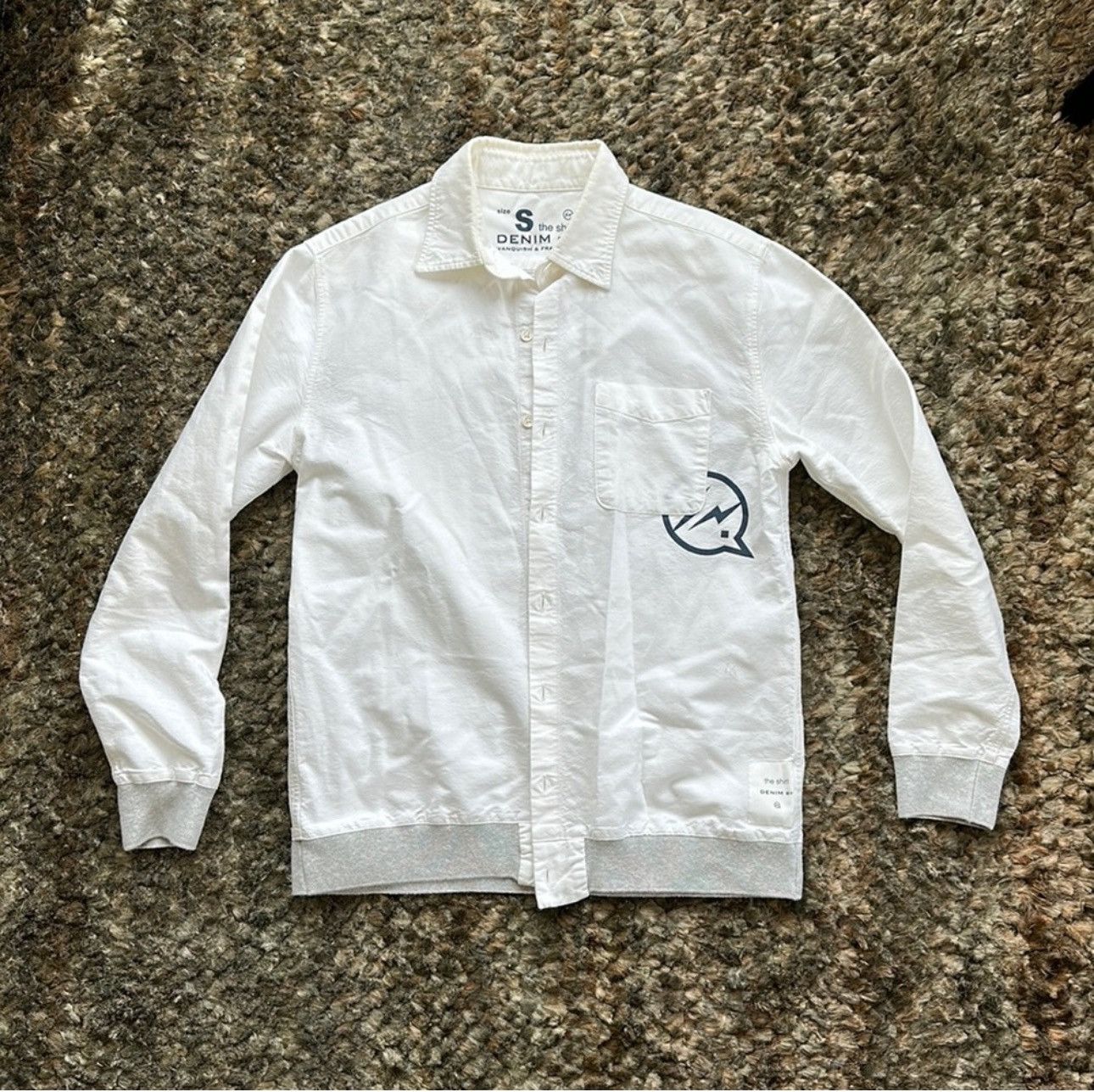 Vanquish Denim by vanquish button down shirt in white Size US S / EU 44-46 / 1 - 1 Thumbnail