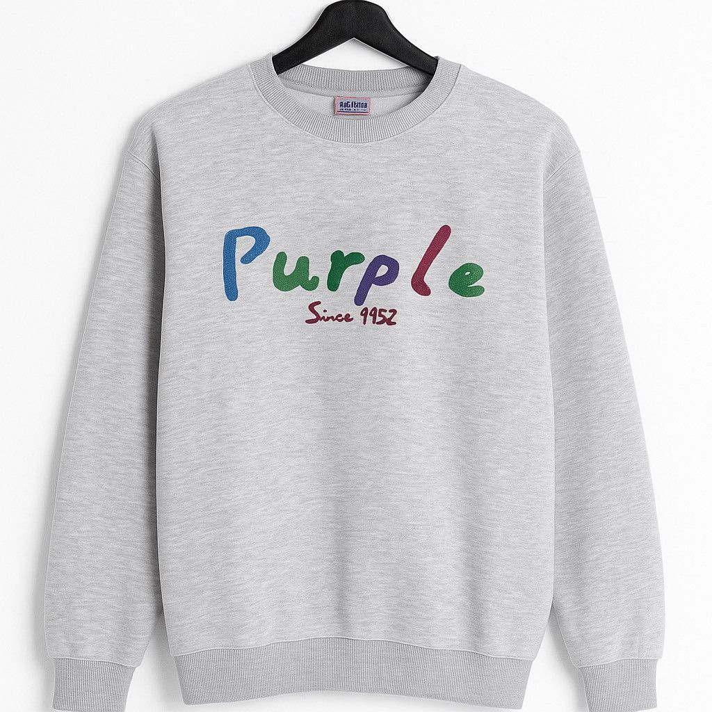 Vintage Vintage Yolors Purple Since 1952 Grey Crewneck Sweatshirt Size US S / EU 44-46 / 1 - 1 Thumbnail