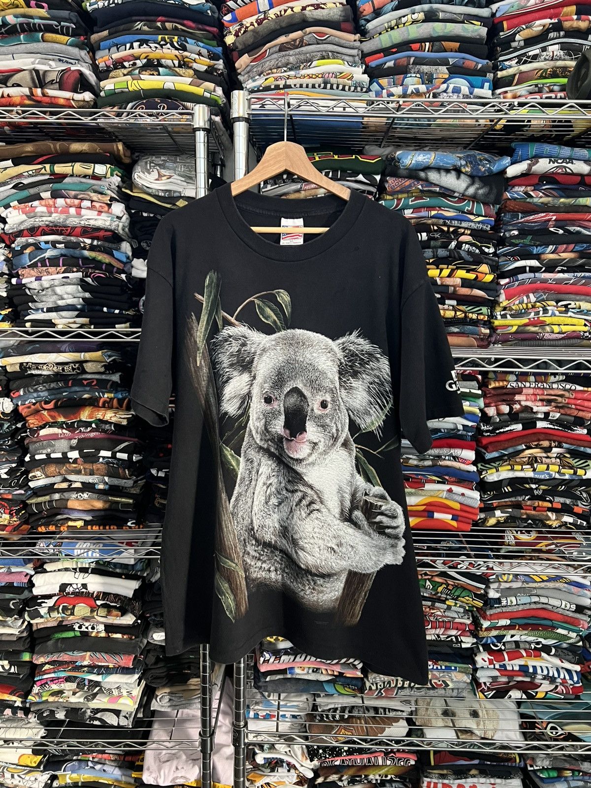 Habitat 1995 Koala Single Stitch Busch Gardens Nature Animal Art Tee Size US XL / EU 56 / 4 - 1 Thumbnail