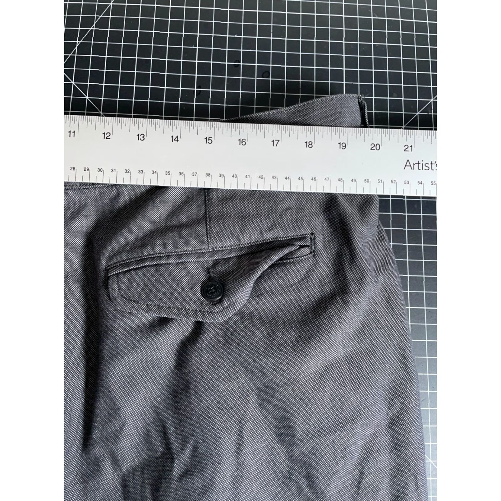 Vintage VINTAGE Structure 90s Pleated Cotton Trousers Pants Mens Regular Baggy Fit Gray 38 x 29 Size US 39 - 5 Thumbnail