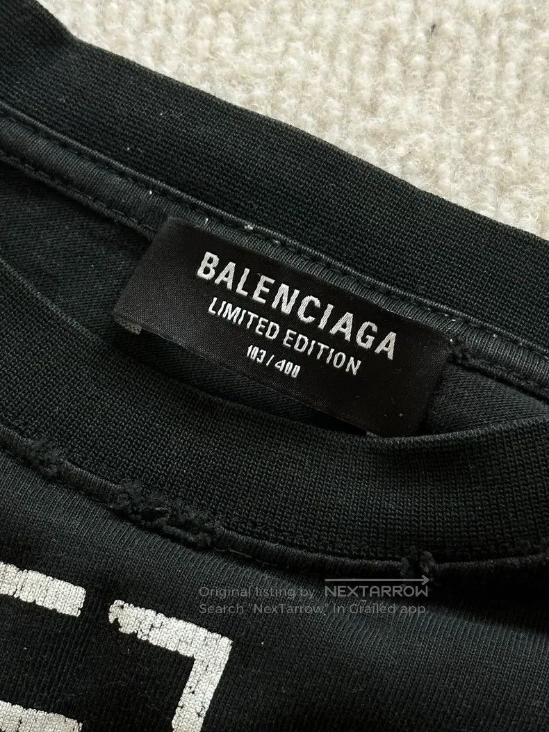 Balenciaga Balenciaga German Tank Short Sleeve Size US XXS / EU 40 - 4 Thumbnail