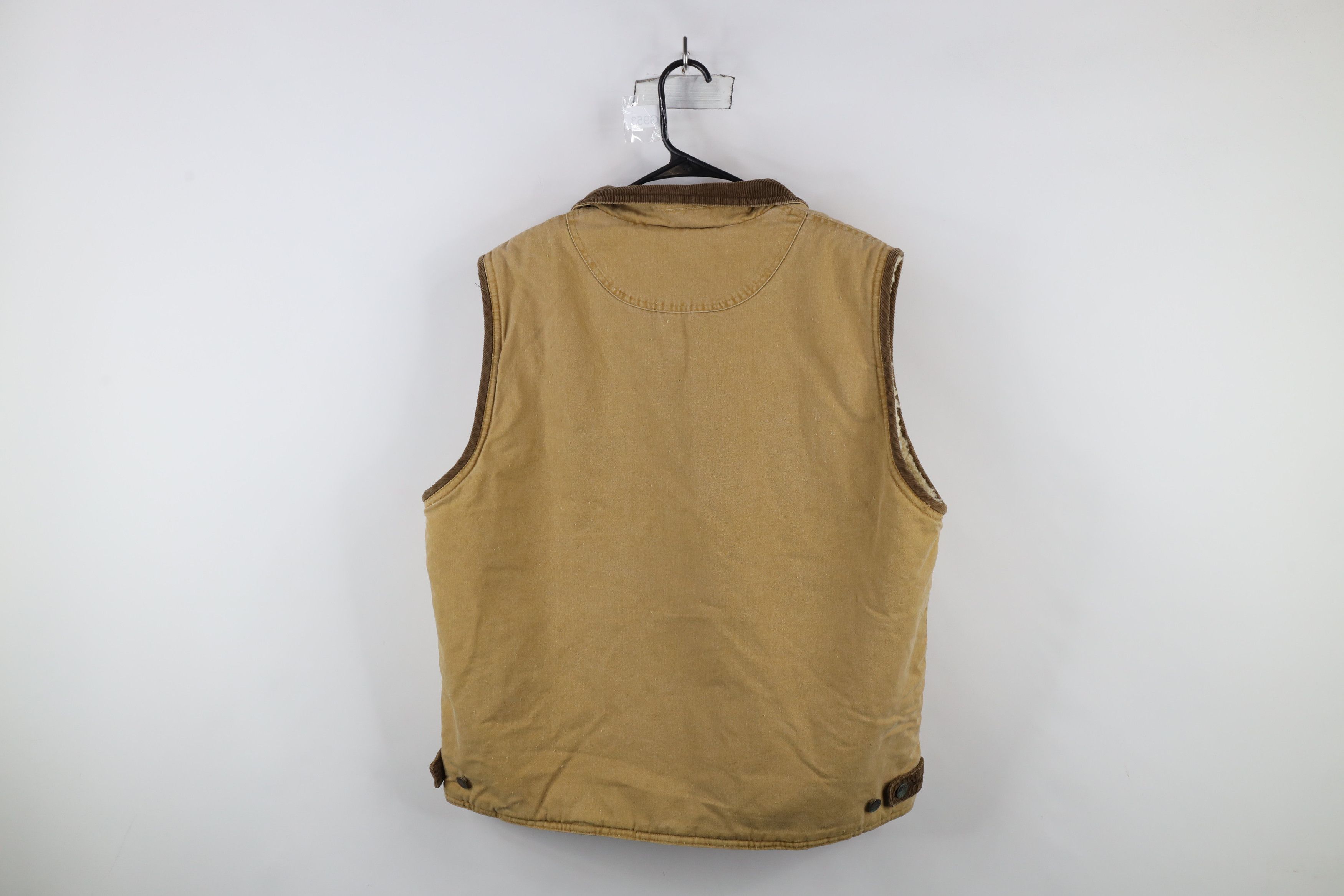 Vintage × Wrangler Vintage 90s Wrangler Pile Fleece Lined Trucker Vest Jacket Size US L / EU 52-54 / 3 - 11 Thumbnail